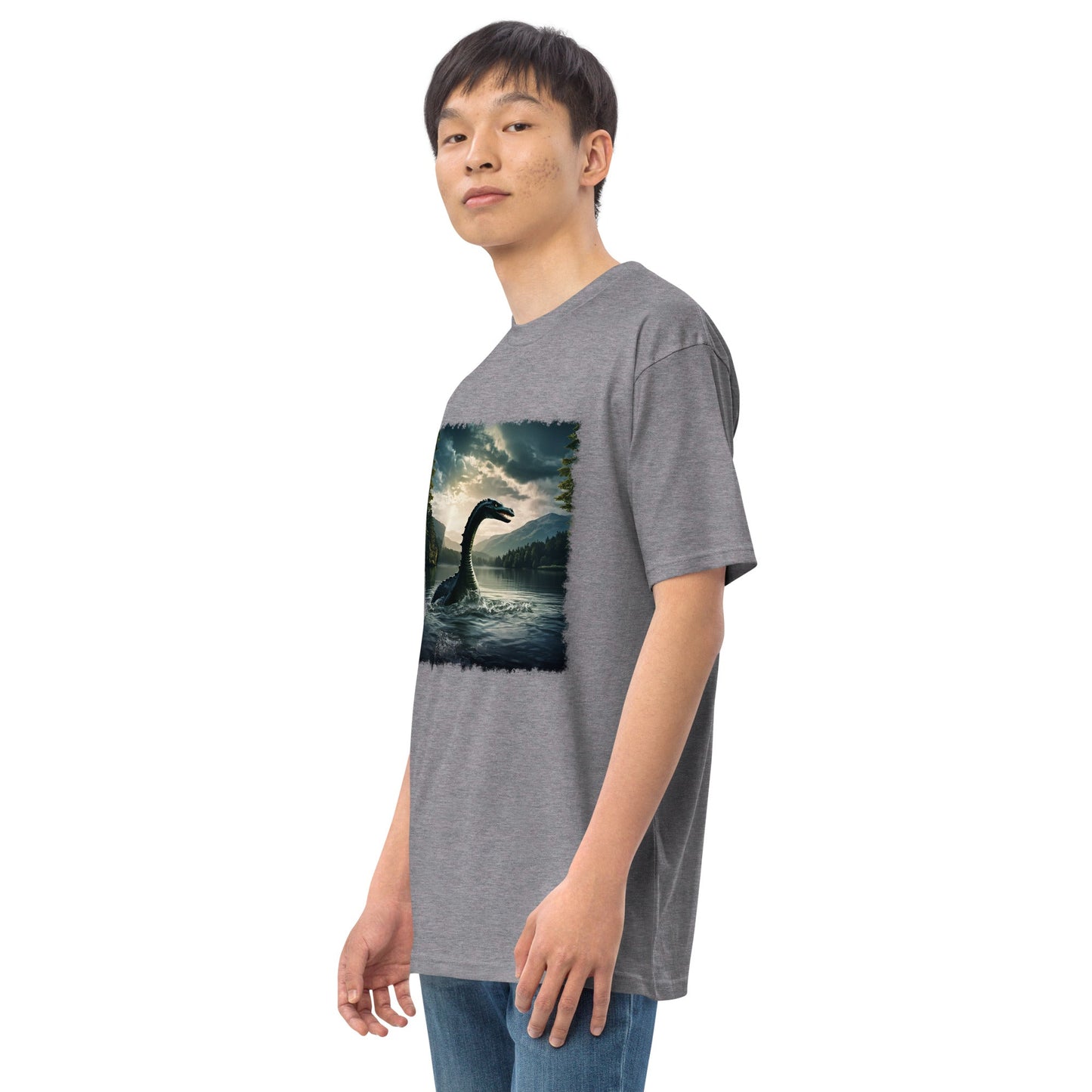 Lake Monster Men’s Premium Heavyweight Tee - Men's Shirts - Discovery Co.