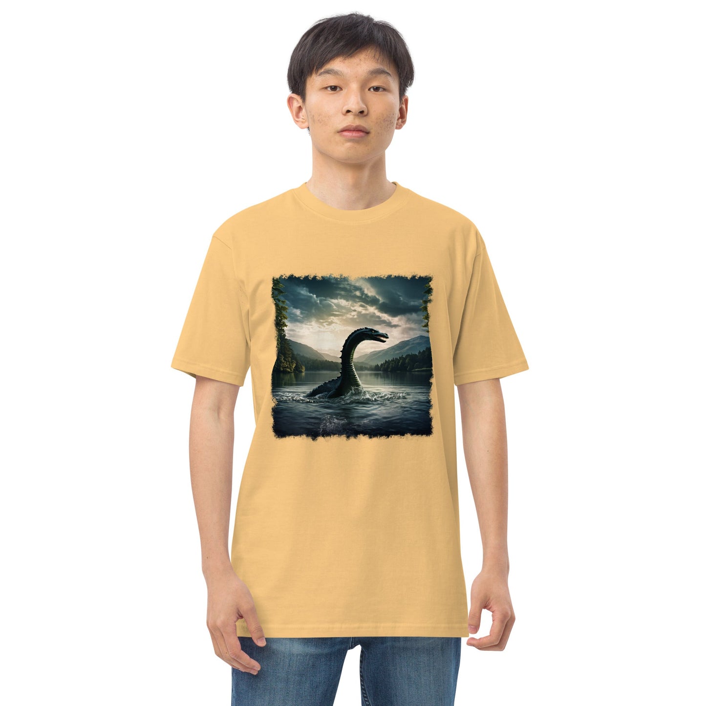 Lake Monster Men’s Premium Heavyweight Tee - Men's Shirts - Discovery Co.