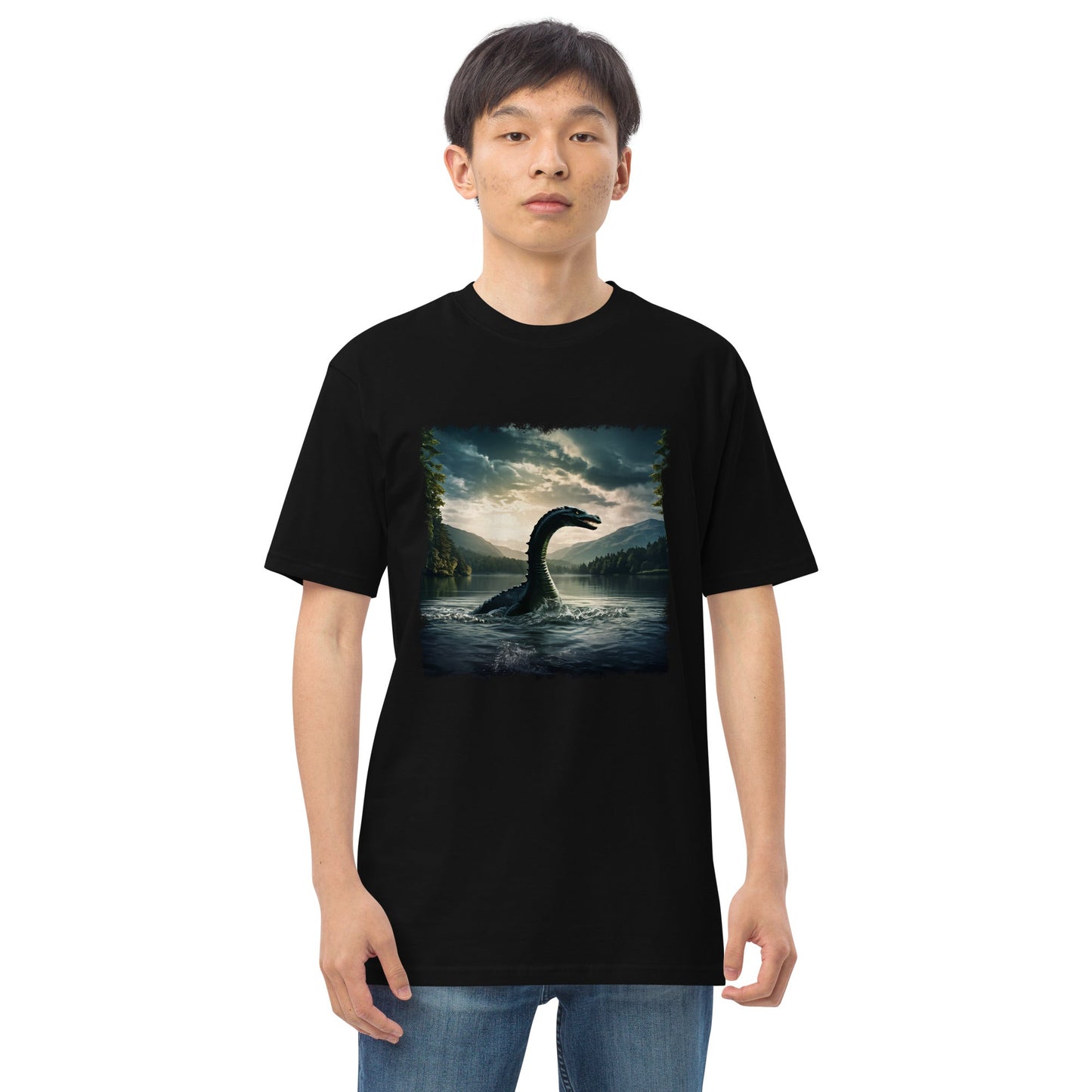 Lake Monster Men’s Premium Heavyweight Tee - Men's Shirts - Discovery Co.