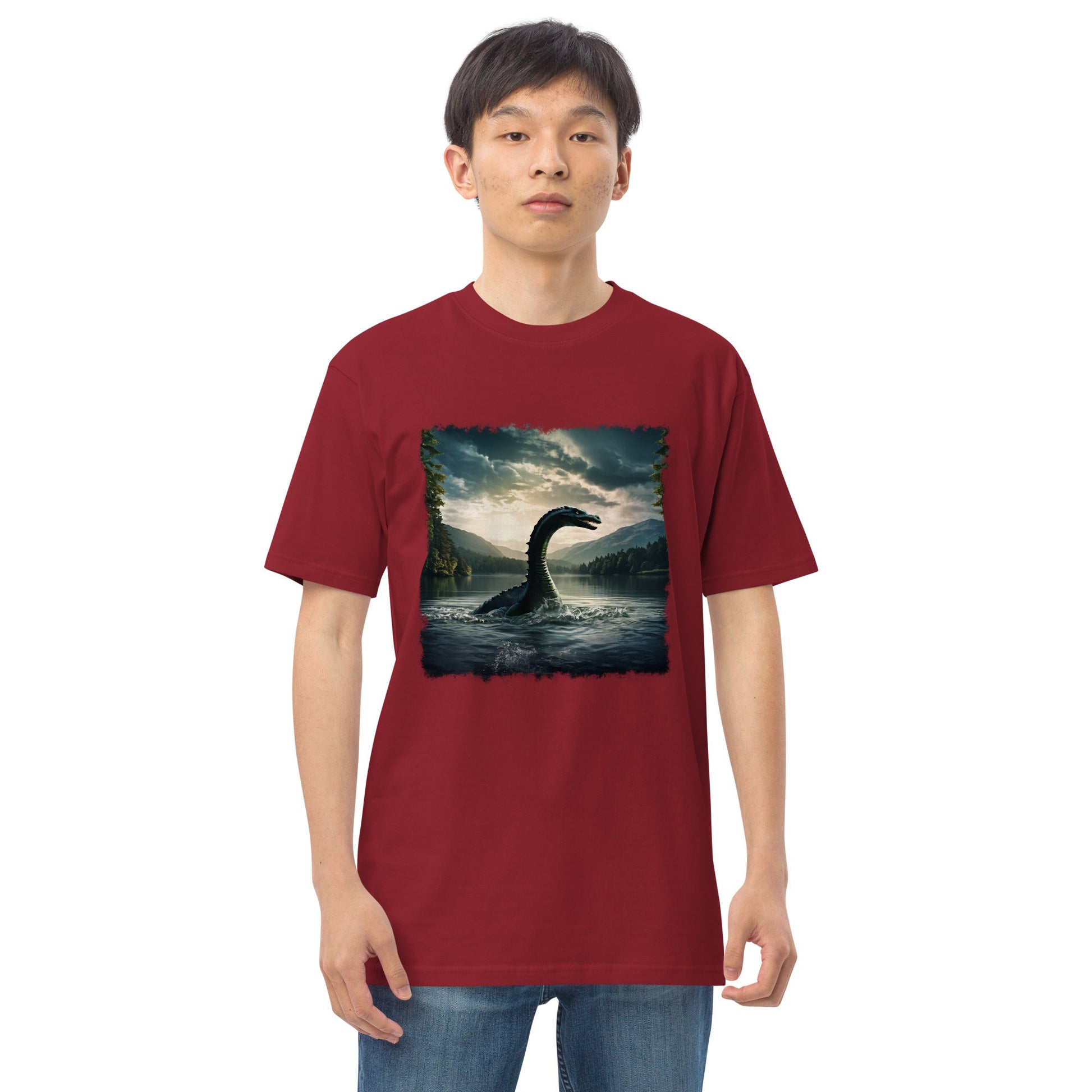 Lake Monster Men’s Premium Heavyweight Tee - Men's Shirts - Discovery Co.