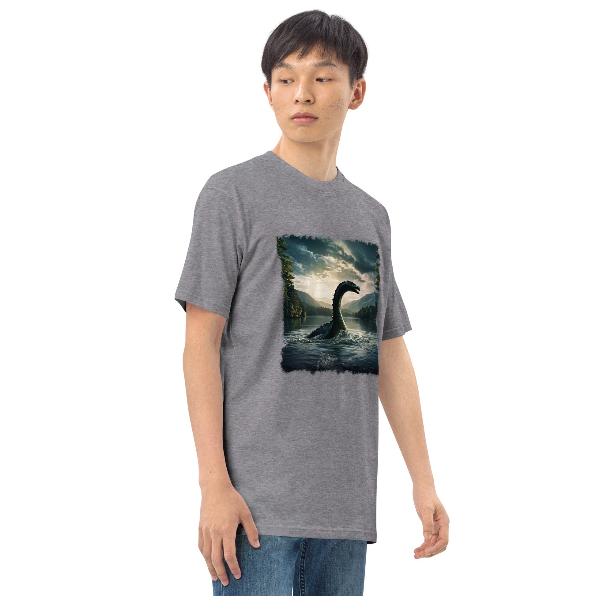 Lake Monster Men’s Premium Heavyweight Tee - Men's Shirts - Discovery Co.