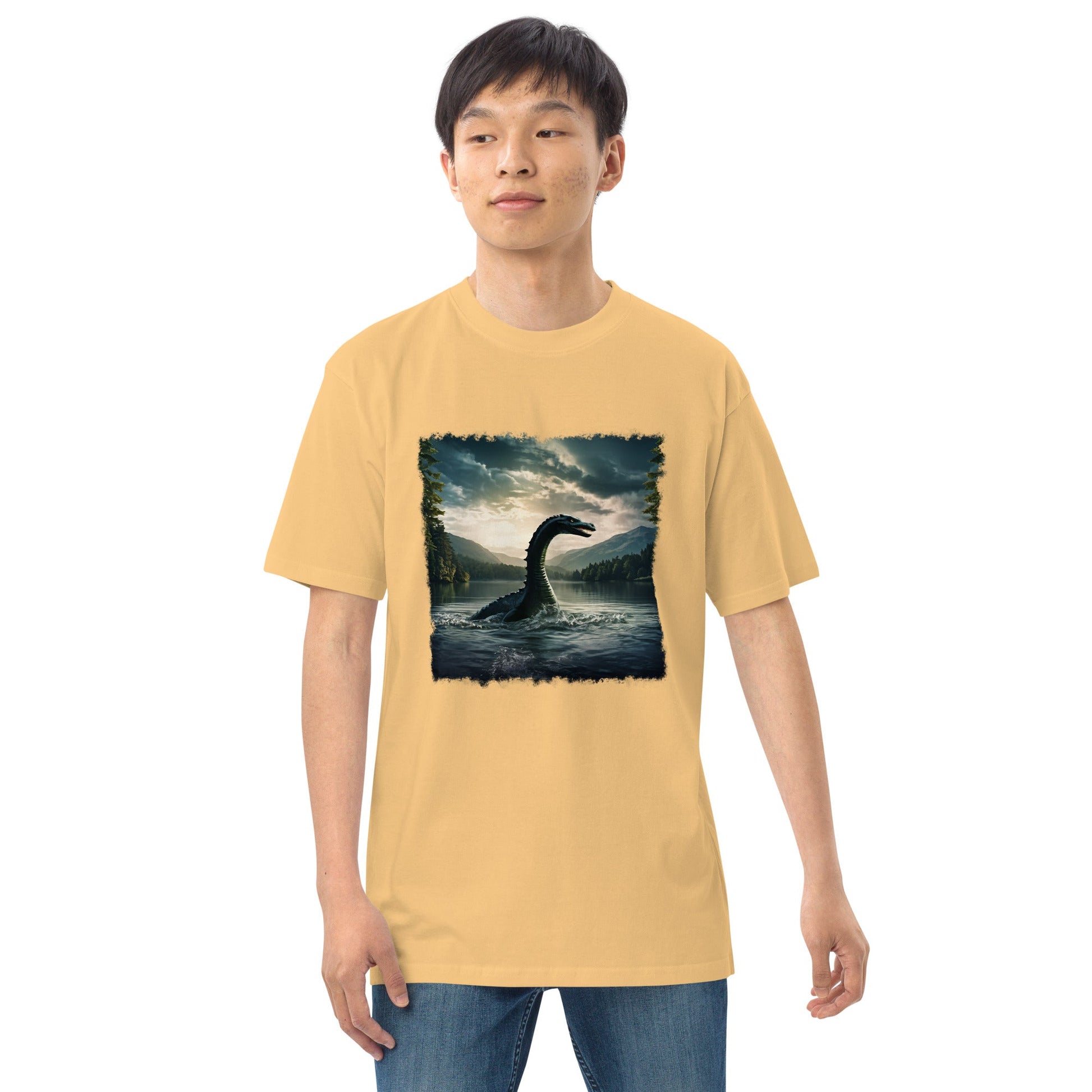 Lake Monster Men’s Premium Heavyweight Tee - Men's Shirts - Discovery Co.