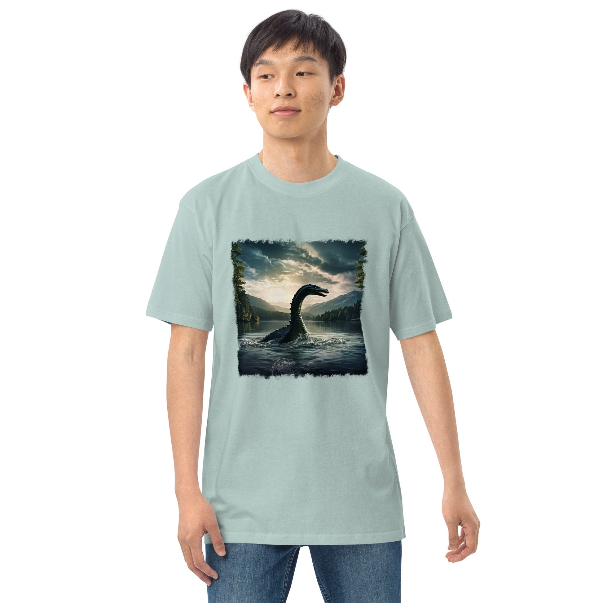 Lake Monster Men’s Premium Heavyweight Tee - Men's Shirts - Discovery Co.