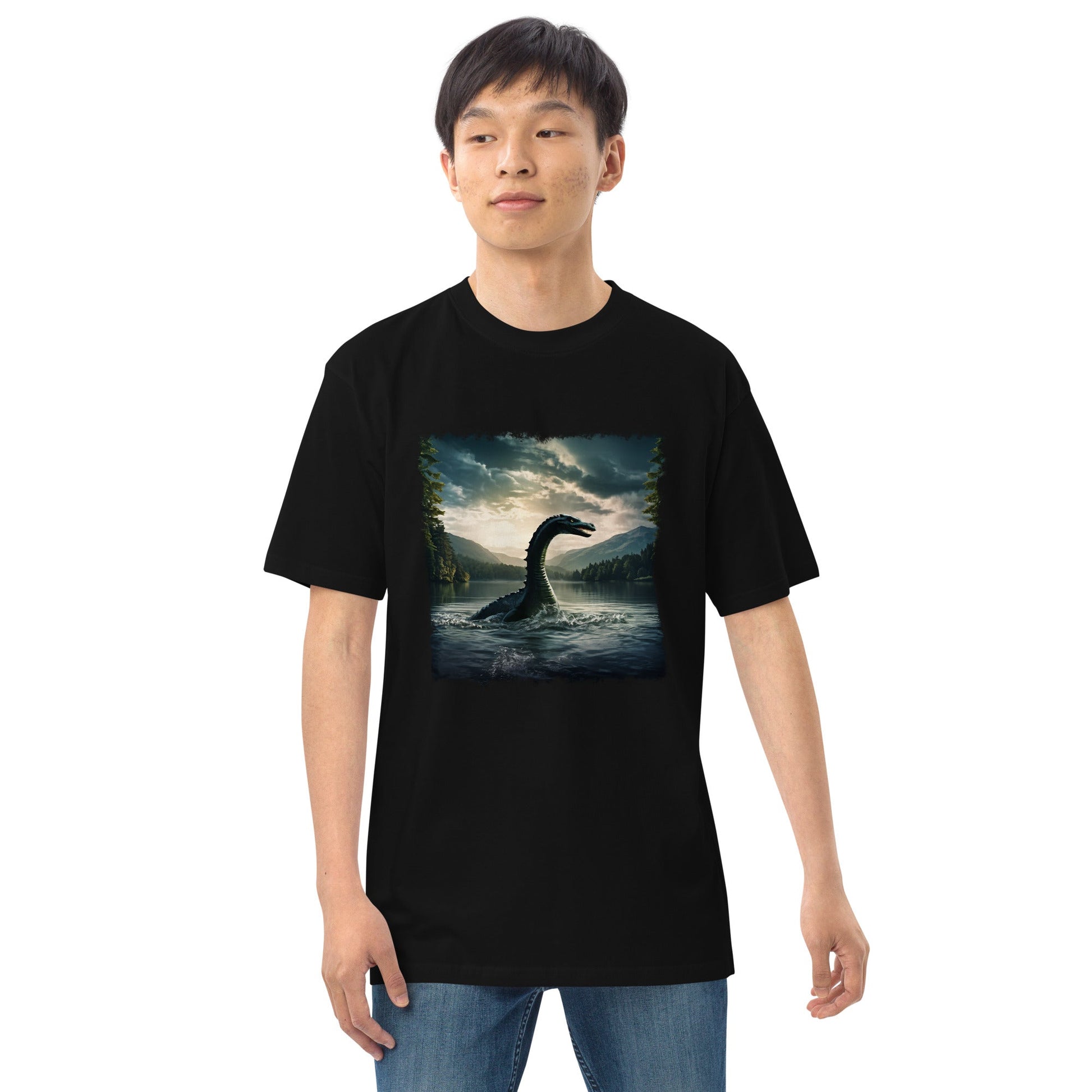 Lake Monster Men’s Premium Heavyweight Tee - Men's Shirts - Discovery Co.