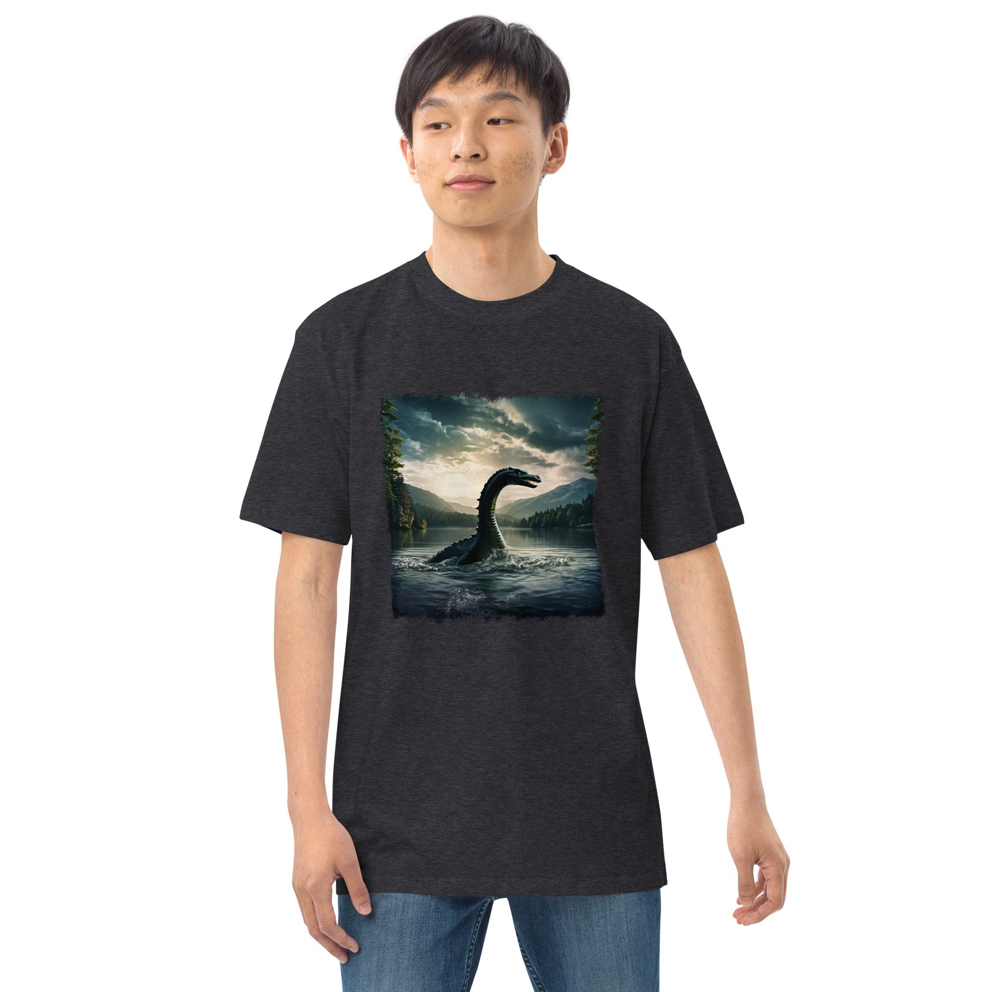 Lake Monster Men’s Premium Heavyweight Tee - Men's Shirts - Discovery Co.