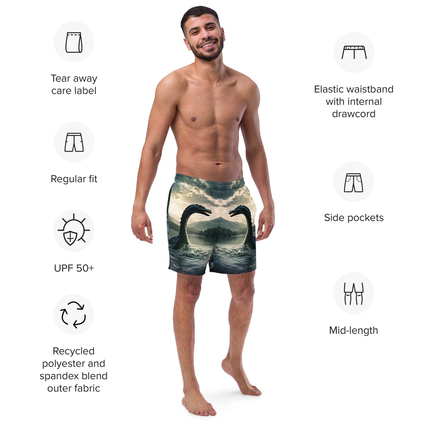 Lake Monster Men's Swim Trunks - Discovery Co.