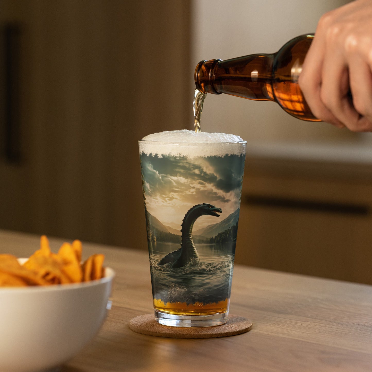 Lake Monster Pint Glass (16 oz) - Beer Glass - Discovery Co.