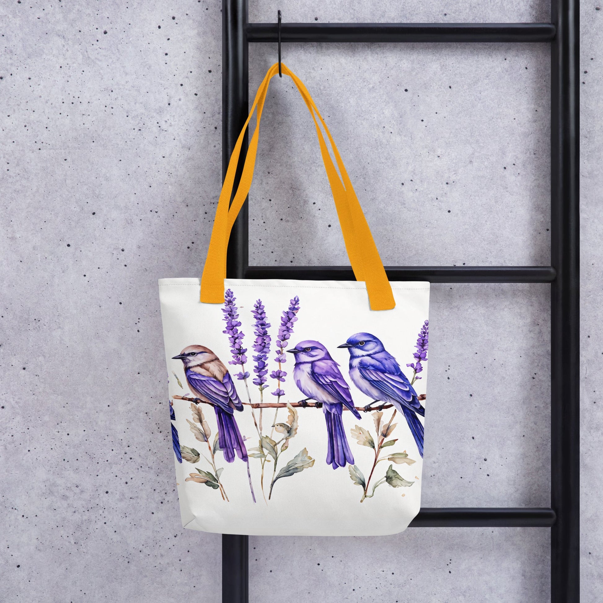 Lavender Watercolor Birds Tote Bag - Tote Bags - Discovery Co.