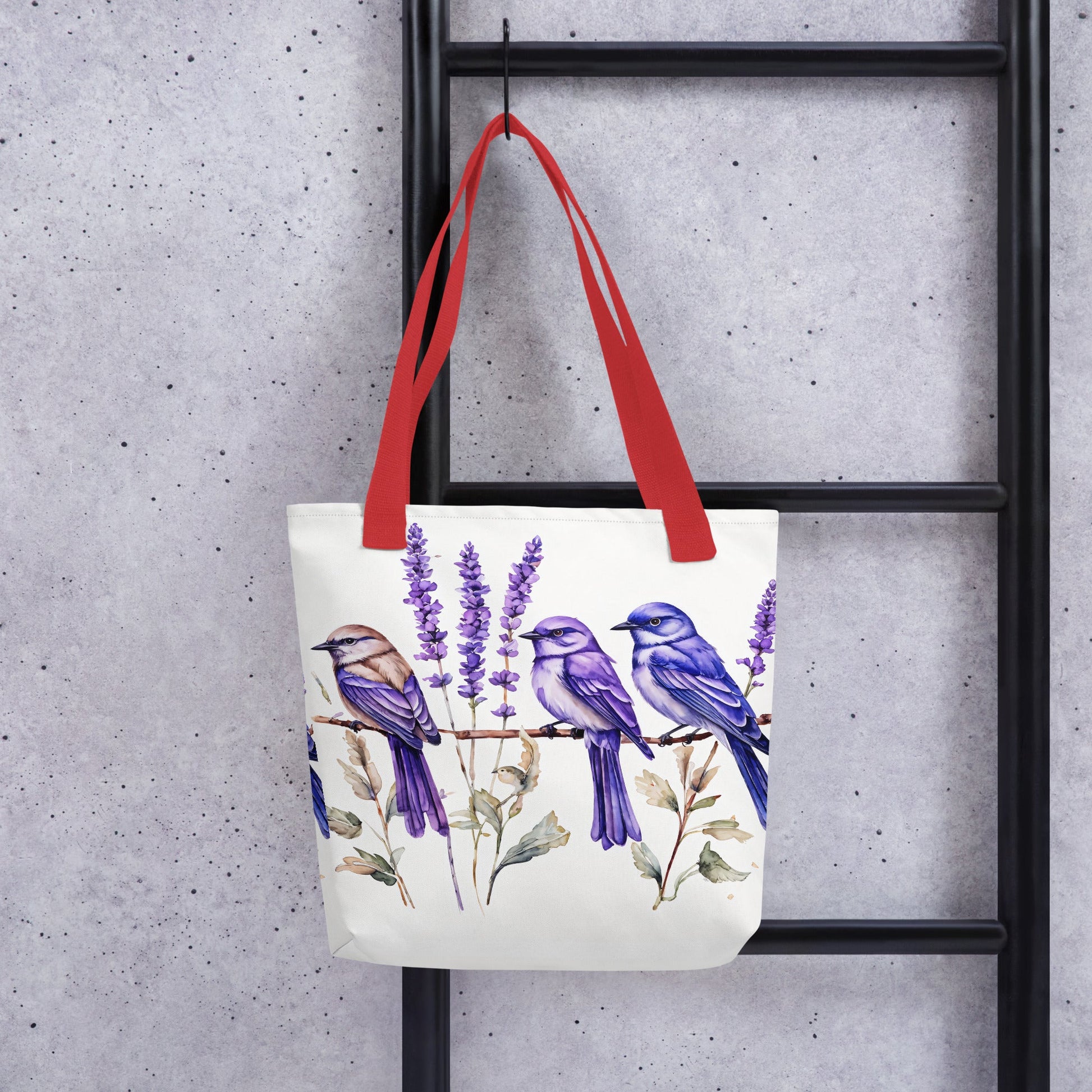 Lavender Watercolor Birds Tote Bag - Tote Bags - Discovery Co.