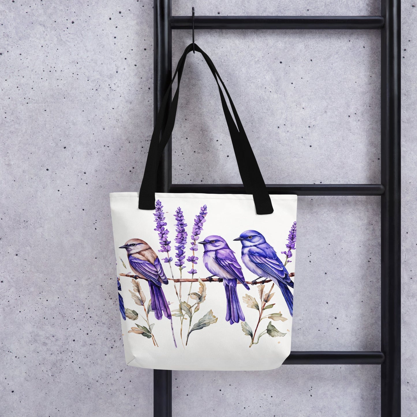 Lavender Watercolor Birds Tote Bag - Tote Bags - Discovery Co.