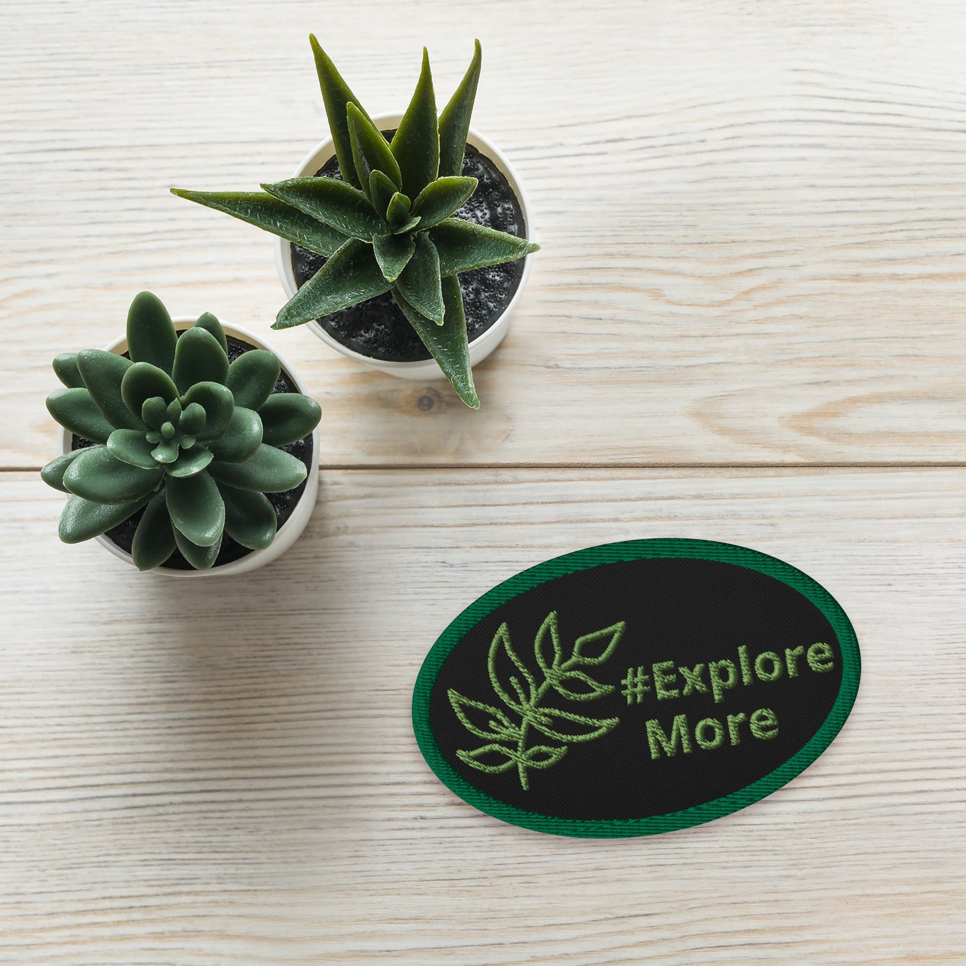 Leaf #Explore More Embroidered Patches - Embroidered Patches - Discovery Co.