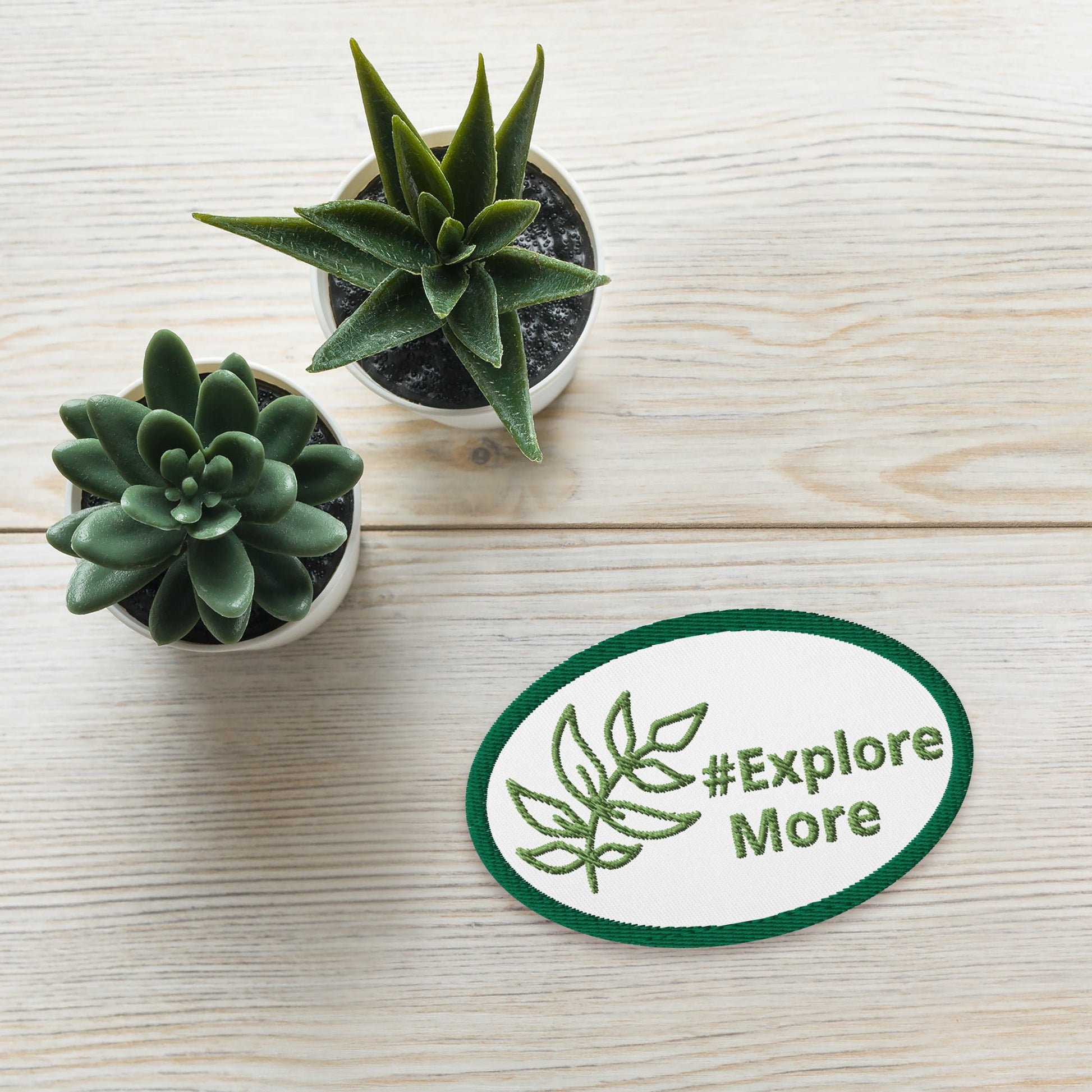 Leaf #Explore More Embroidered Patches - Embroidered Patches - Discovery Co.