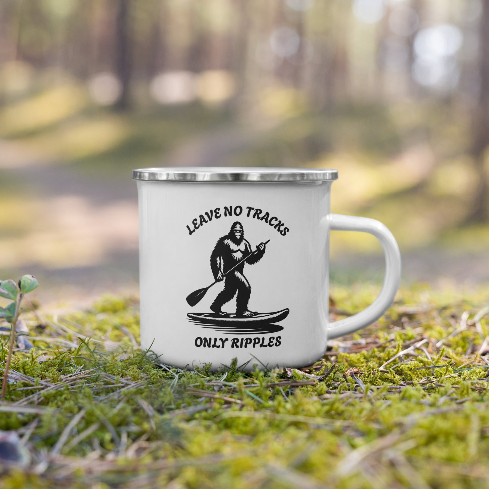 Leave No Tracks Only Ripples Enamel Mug - Mugs - Discovery Co.