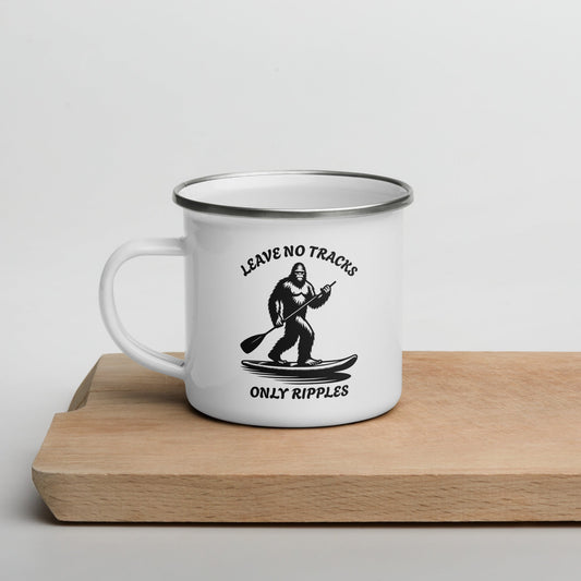 Leave No Tracks Only Ripples Enamel Mug - Mugs - Discovery Co.