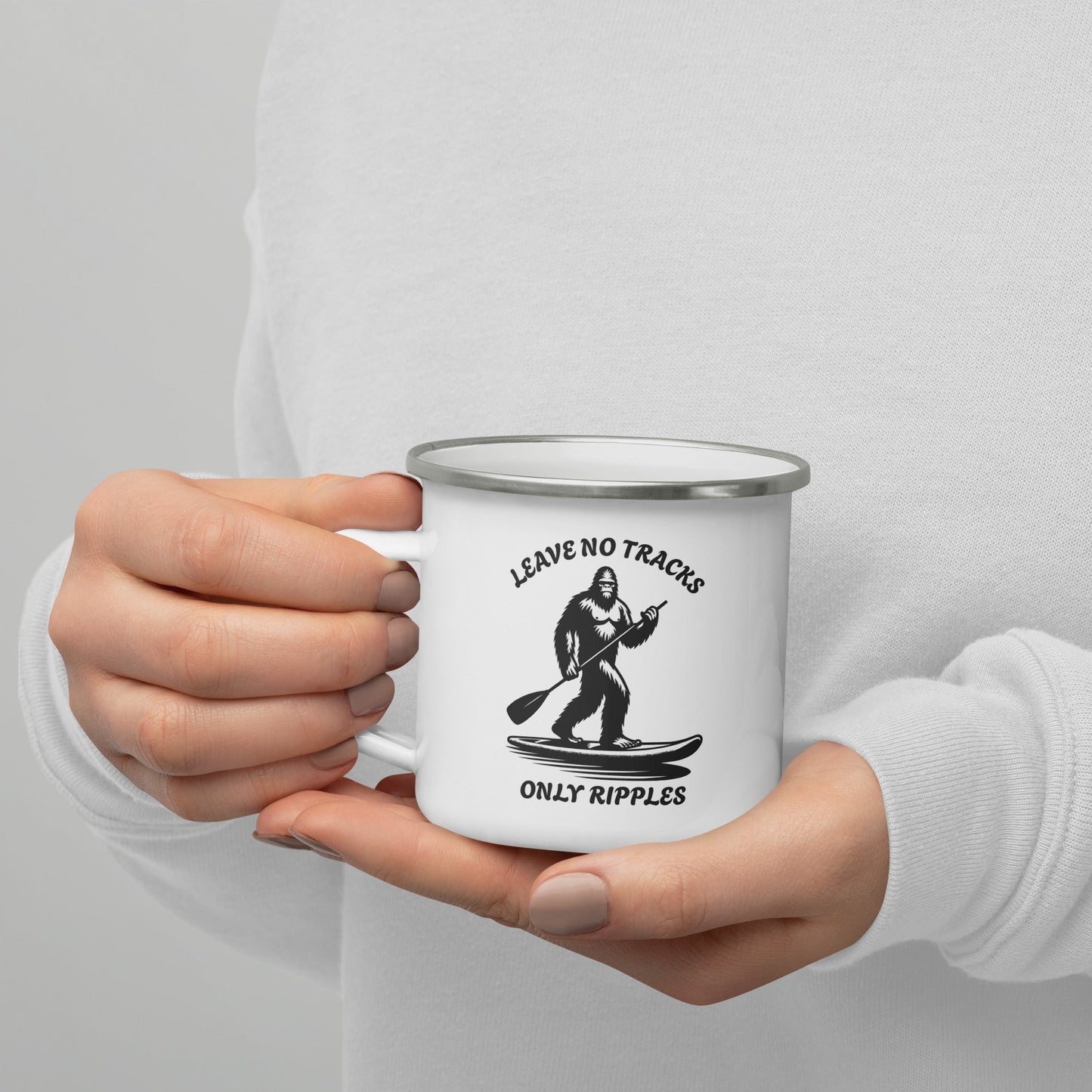 Leave No Tracks Only Ripples Enamel Mug - Mugs - Discovery Co.