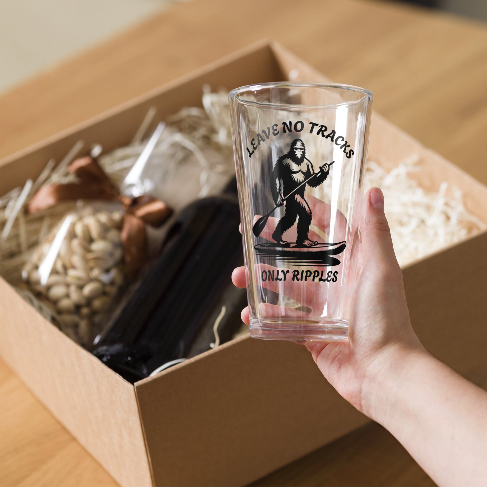 Leave No Tracks Only Ripples Pint Glass - Beer Glass - Discovery Co.