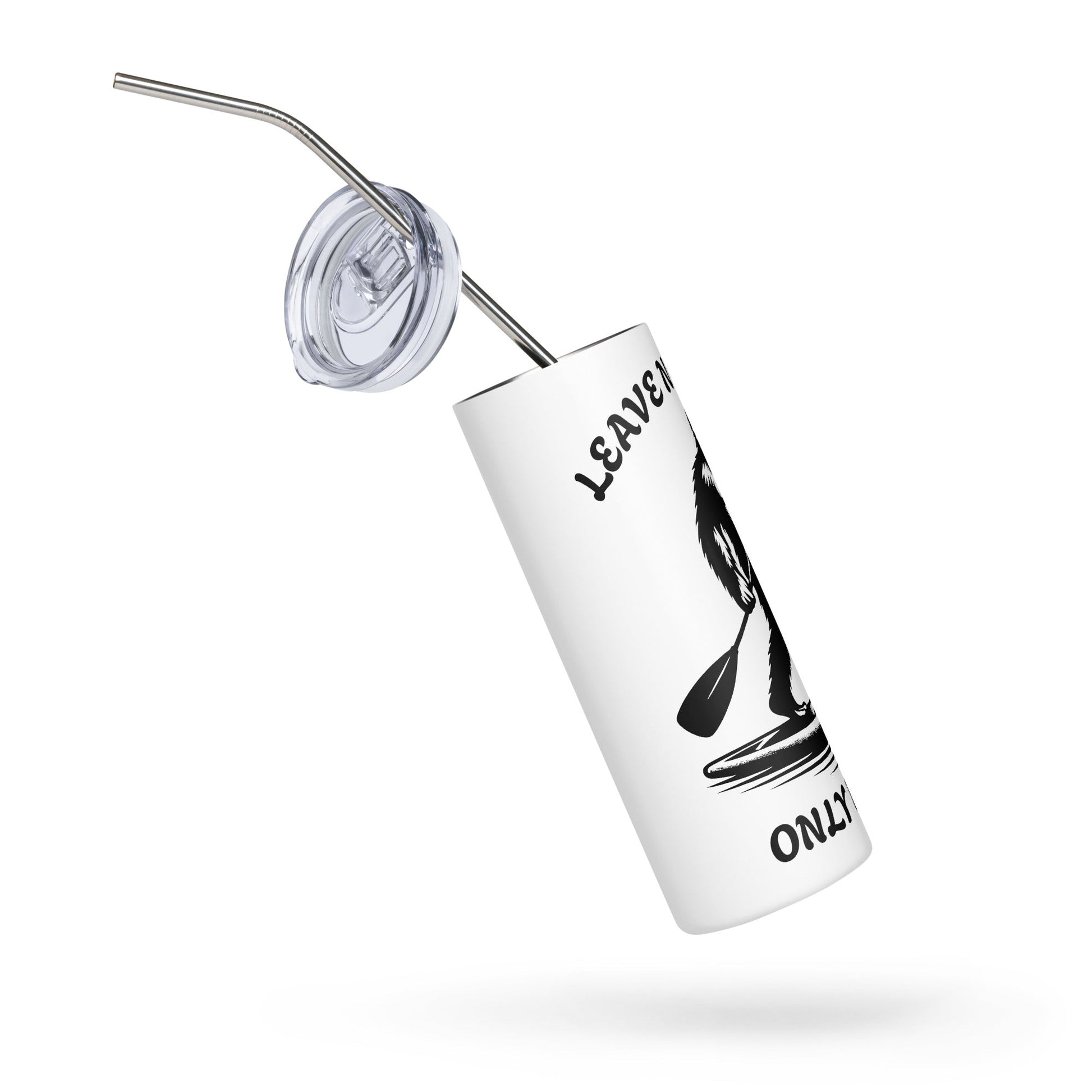 Leave No Tracks Only Ripples Stainless Steel Tumbler - Steel Tumbler - Discovery Co.
