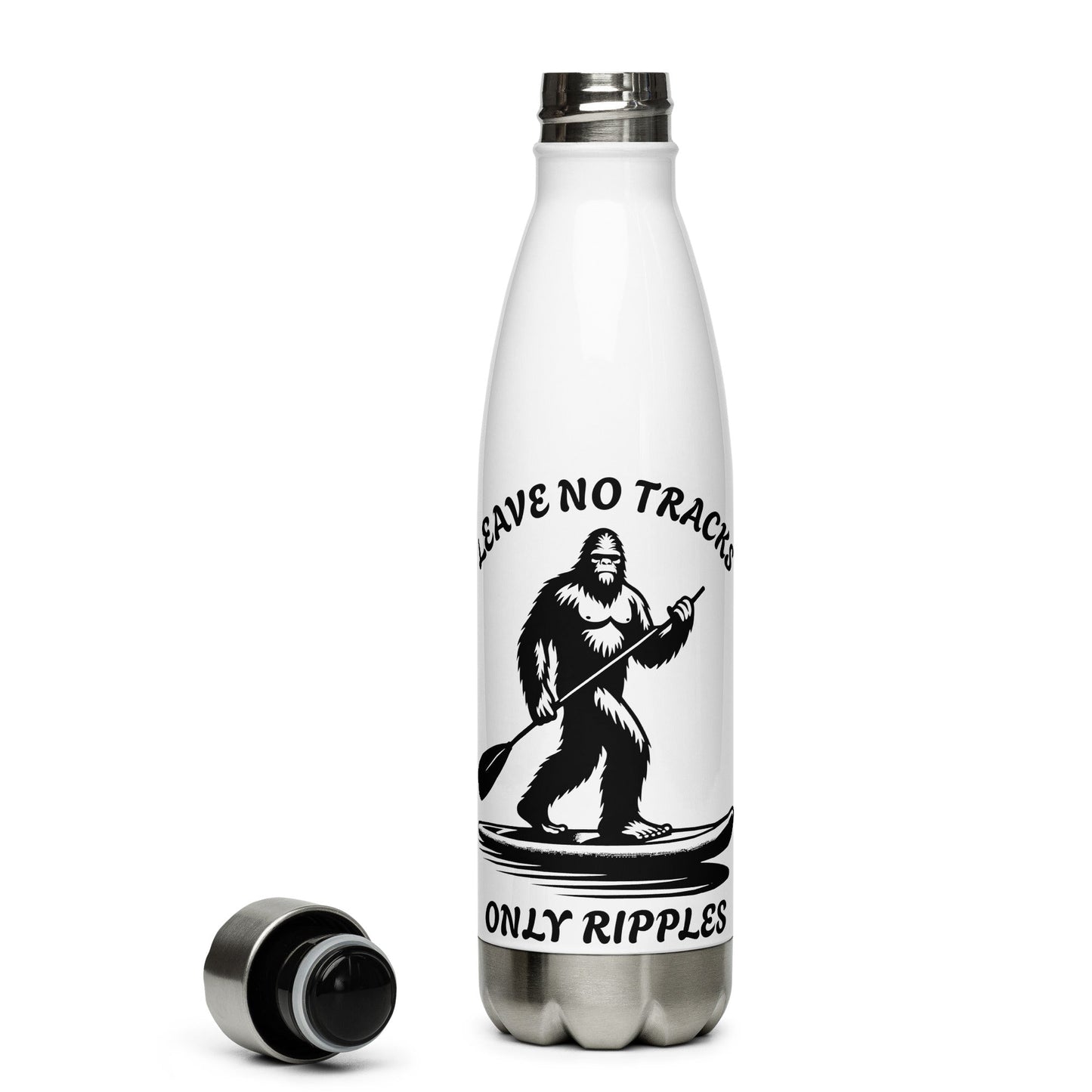 Leave No Tracks Only Ripples Stainless Steel Water Bottle - Stainless Steel Water Bottle - Discovery Co.