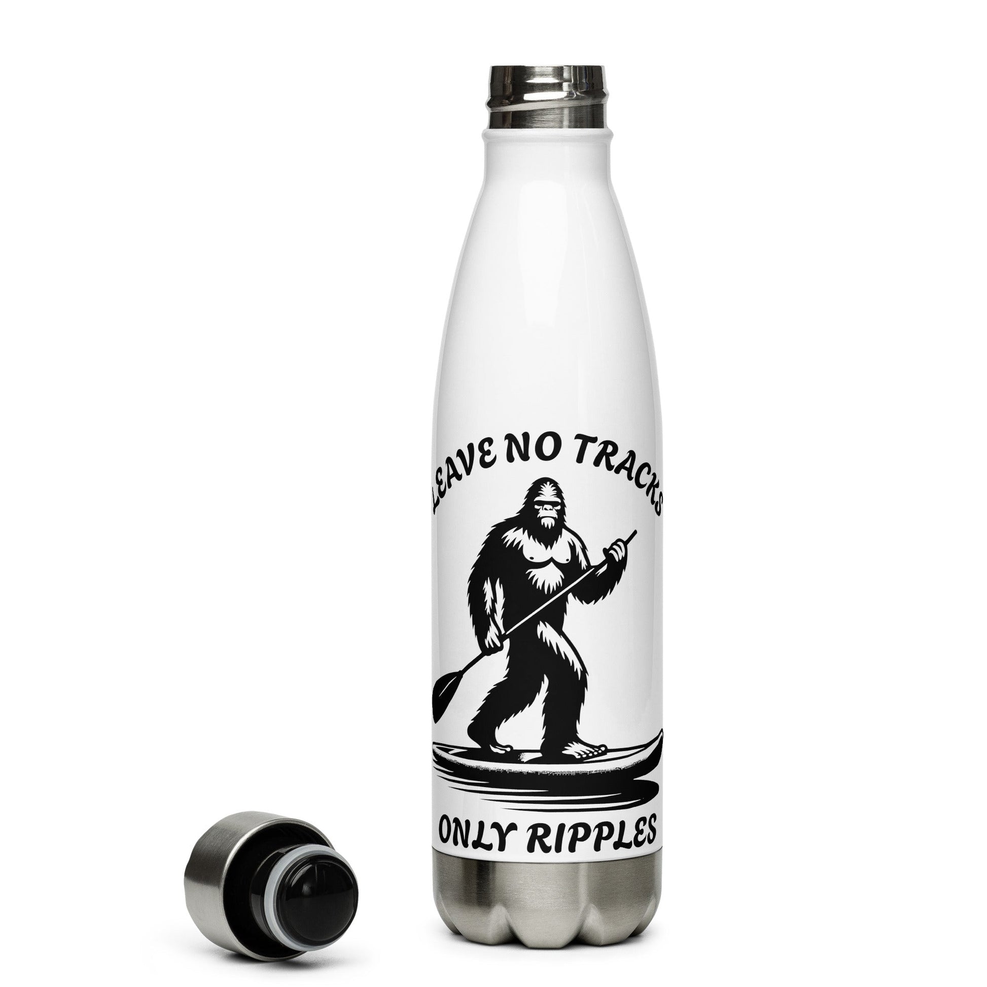 Leave No Tracks Only Ripples Stainless Steel Water Bottle - Stainless Steel Water Bottle - Discovery Co.