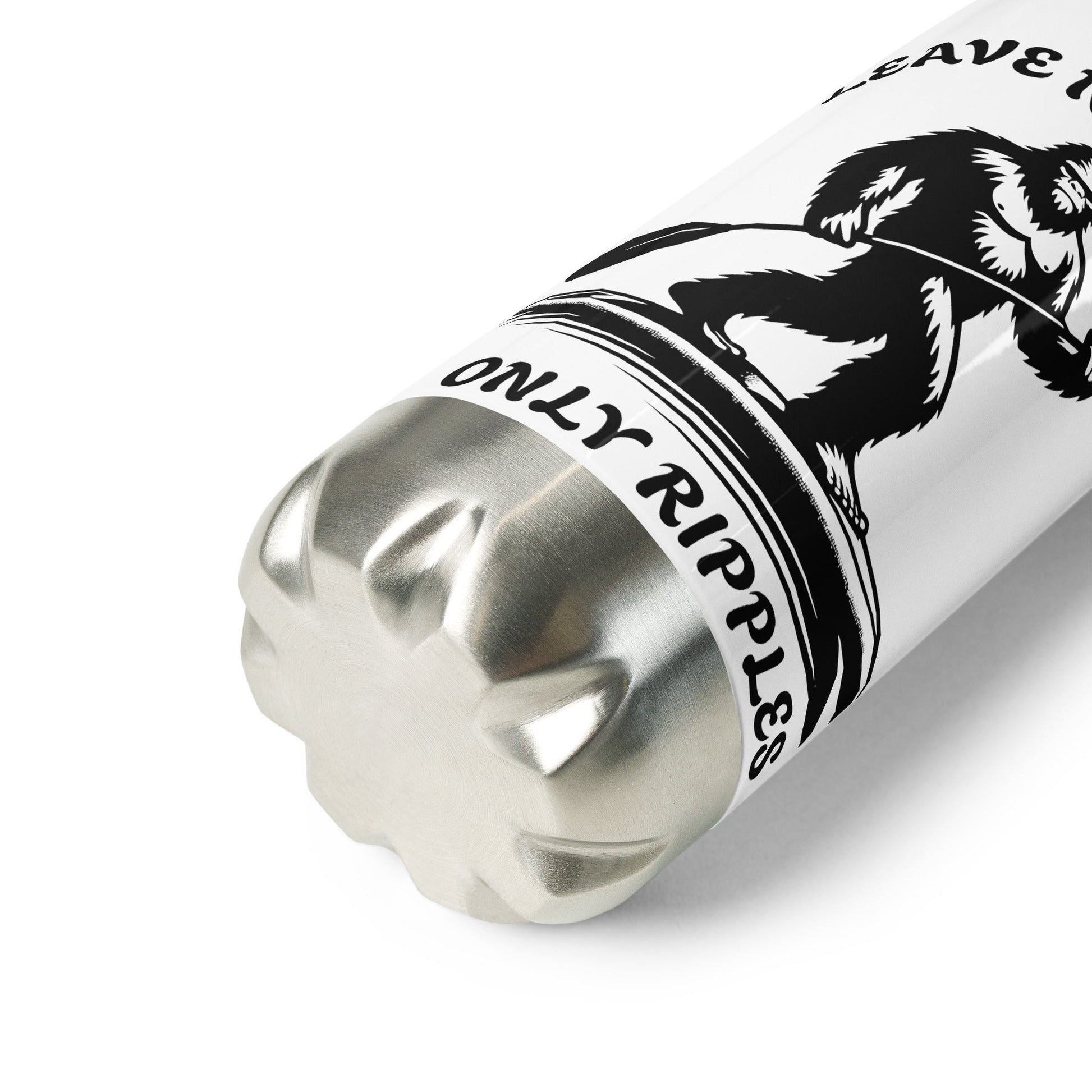 Leave No Tracks Only Ripples Stainless Steel Water Bottle - Stainless Steel Water Bottle - Discovery Co.