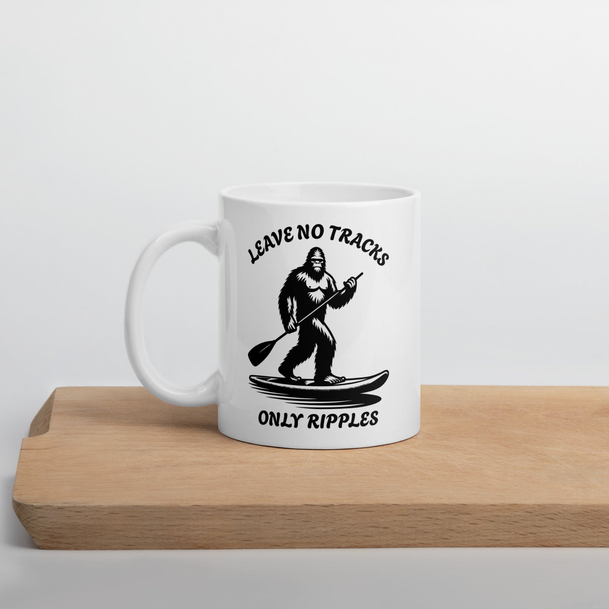 Leave No Tracks Only Ripples White Glossy Mug (11 oz, 15 oz, 20 oz) - Mugs - Discovery Co.