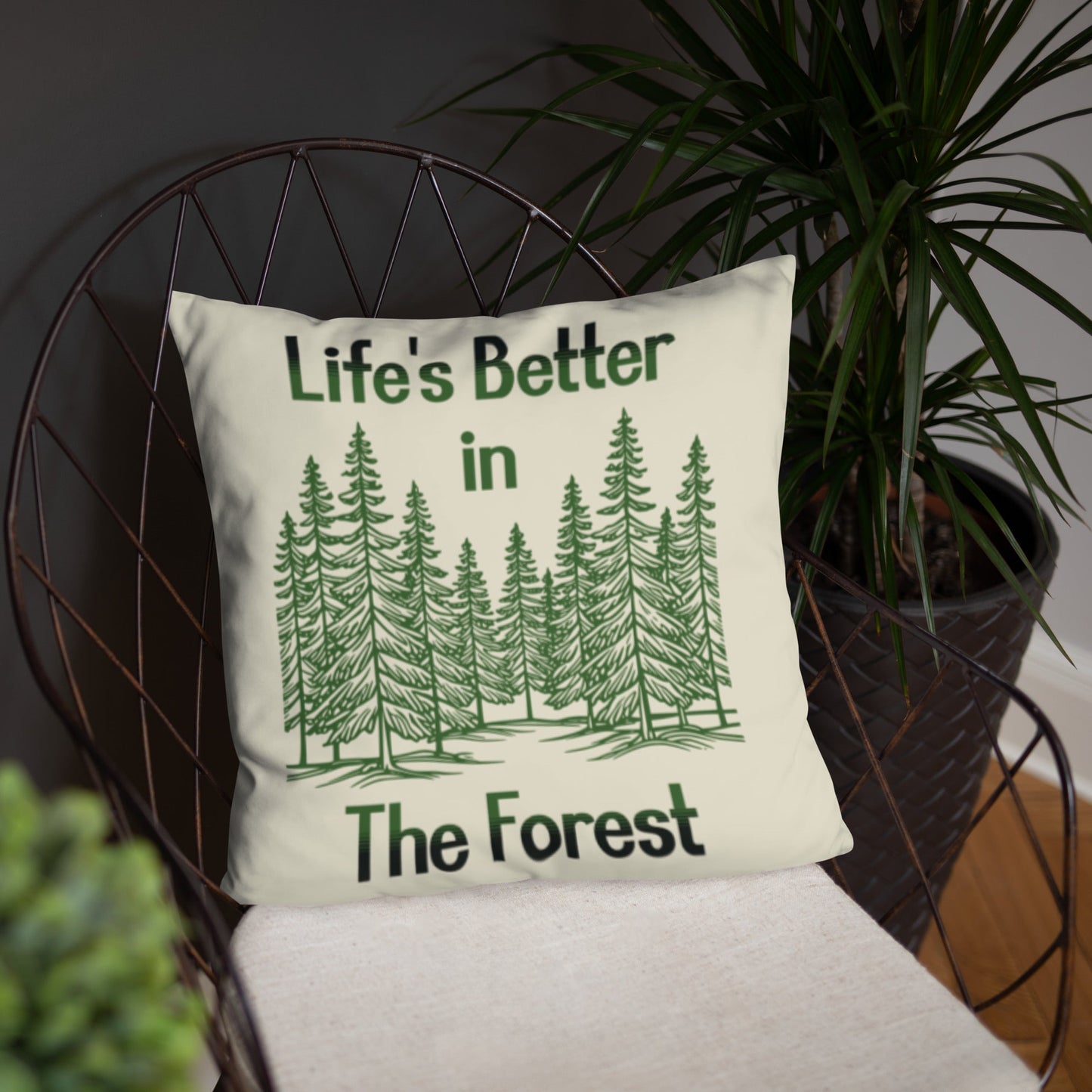 Life's Better In The Forest Basic Pillow - Pillows - Discovery Co.