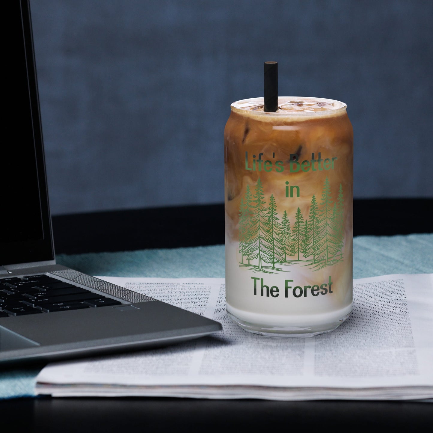 Life's Better In The Forest Can - Shaped Glass - Can - Shaped Glass - Discovery Co.