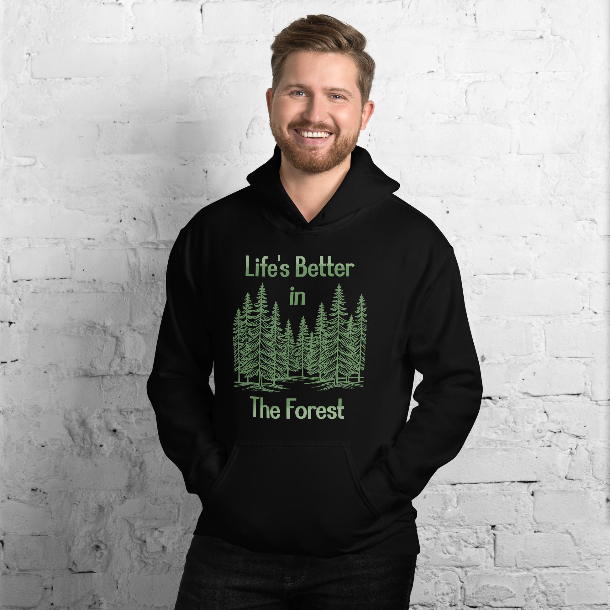 Life's Better In The Forest II Men's (Unisex) Hoodie - Hoodies - Discovery Co.