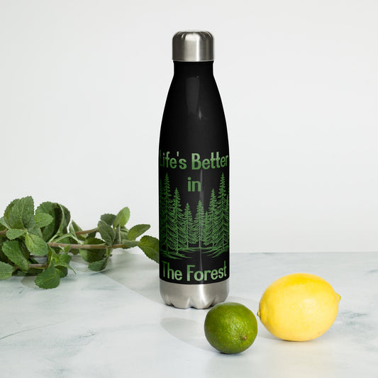 Life's Better In The Forest II Stainless Steel Water Bottle - Stainless Steel Water Bottle - Discovery Co.