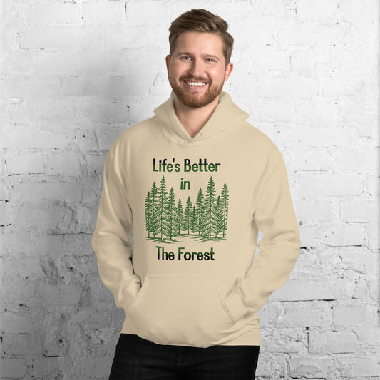 Life's Better In The Forest Men's (Unisex) Hoodie - Hoodies - Discovery Co.