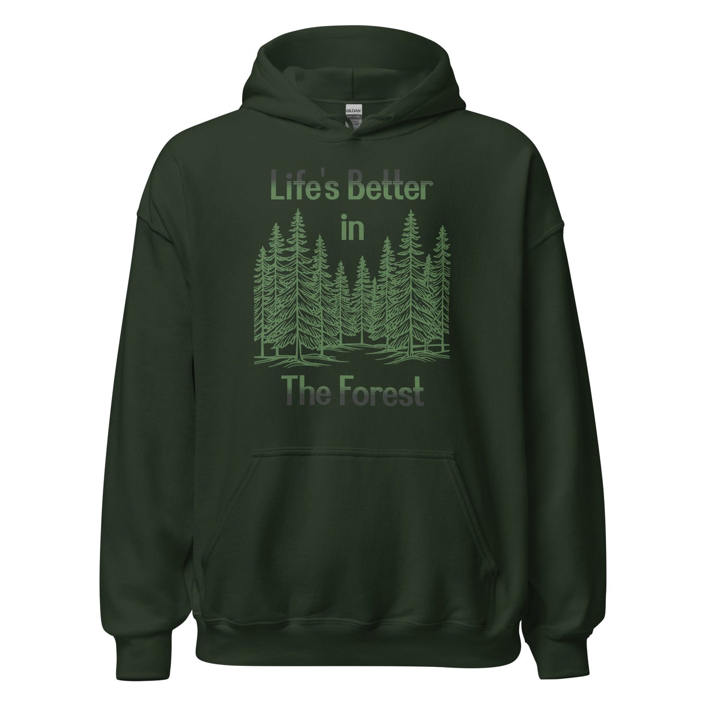 Life's Better In The Forest Men's (Unisex) Hoodie - Hoodies - Discovery Co.