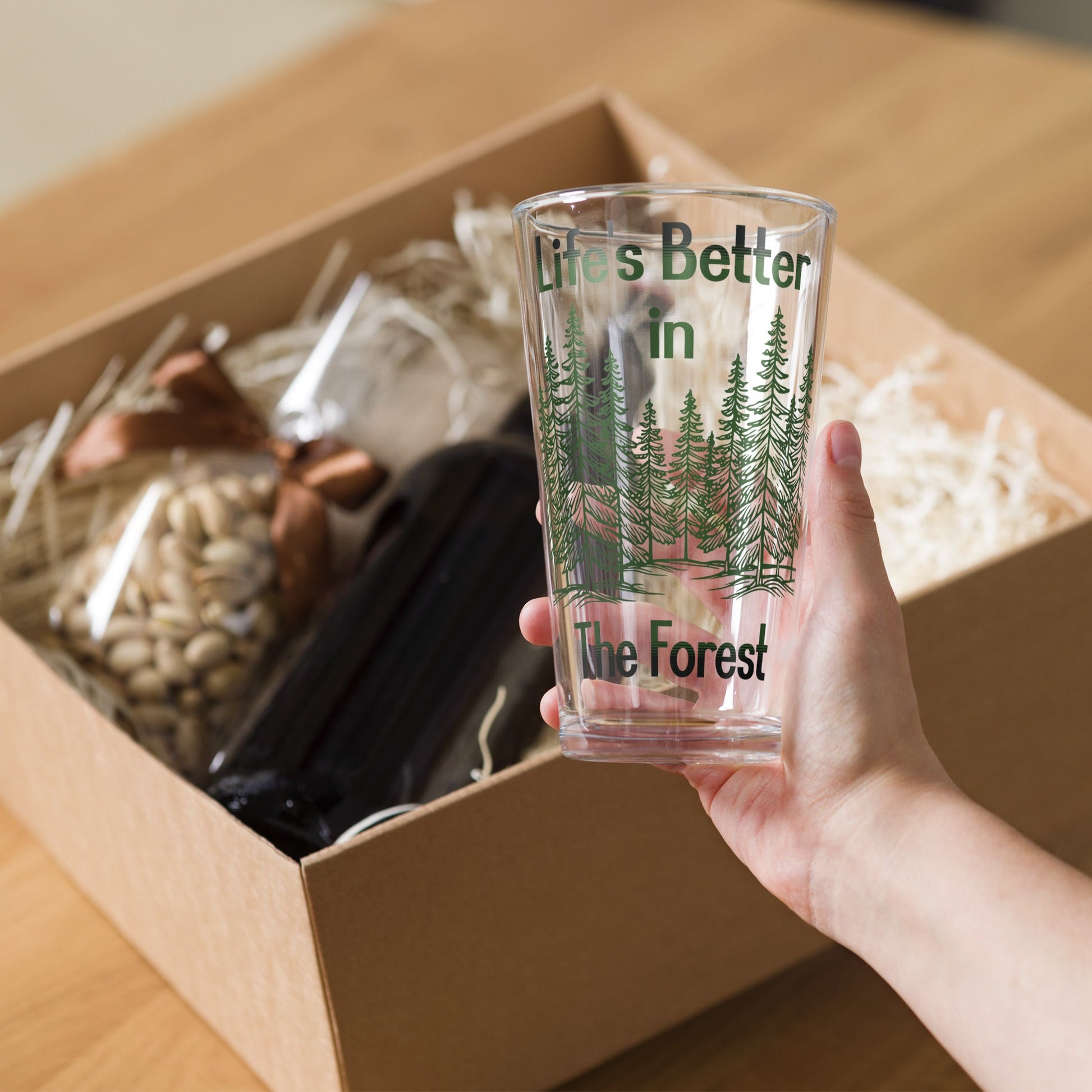 Life's Better In The Forest Pint Glass - Beer Glass - Discovery Co.