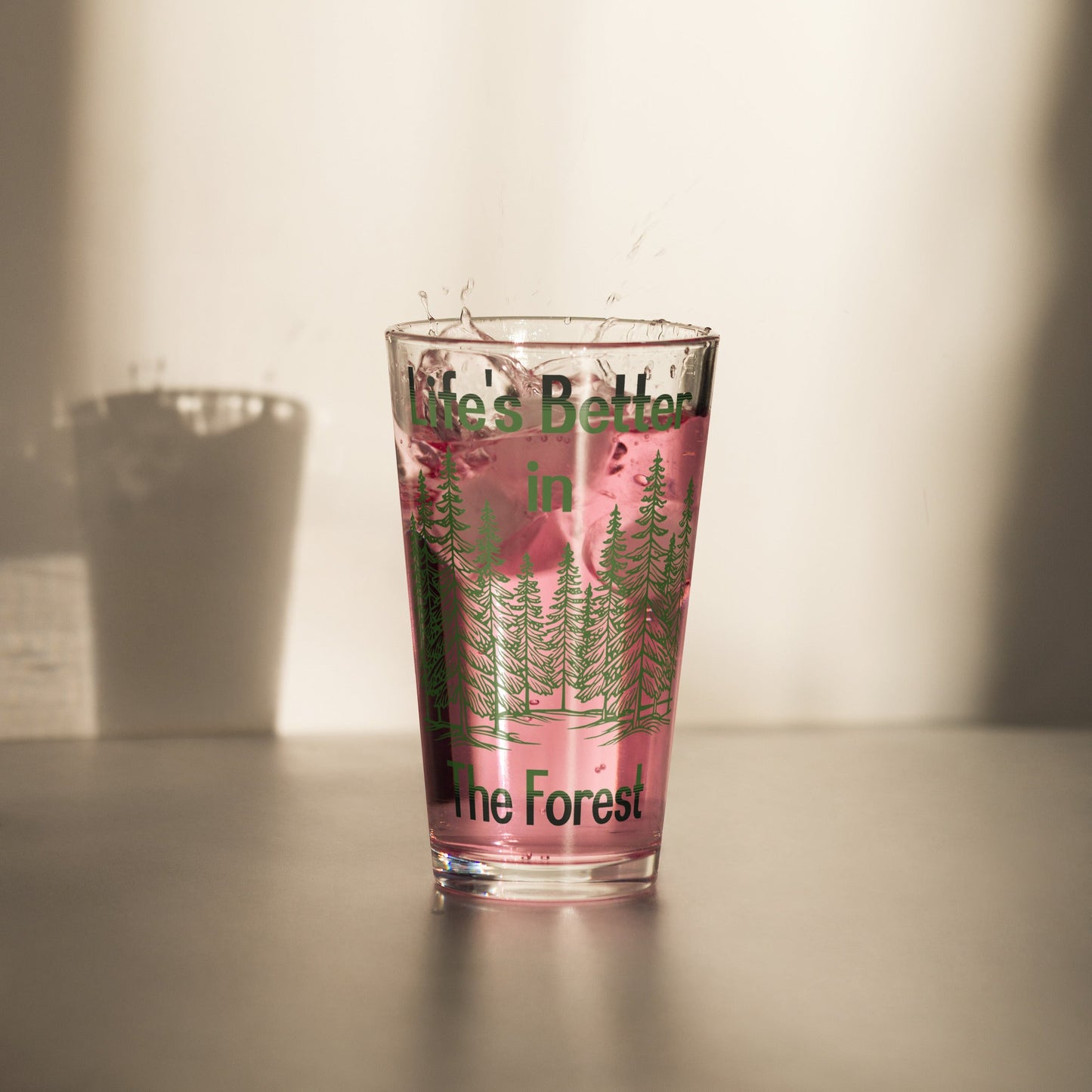 Life's Better In The Forest Pint Glass - Beer Glass - Discovery Co.
