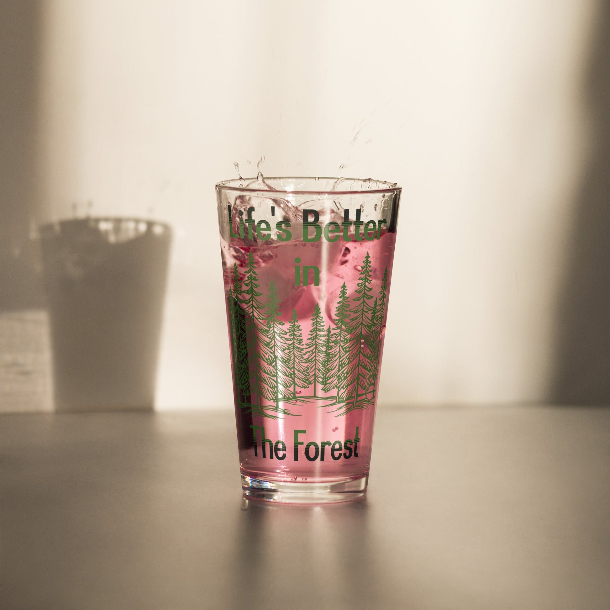 Life's Better In The Forest Pint Glass - Beer Glass - Discovery Co.