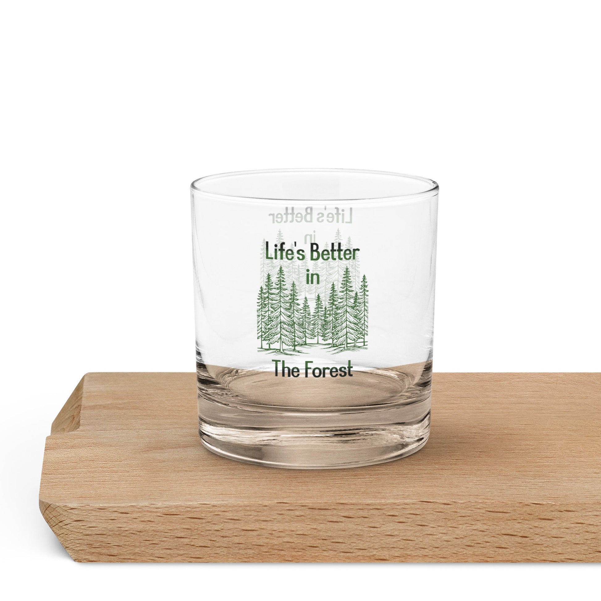 Life's Better In The Forest Rocks Glass - Rocks Glass - Discovery Co.