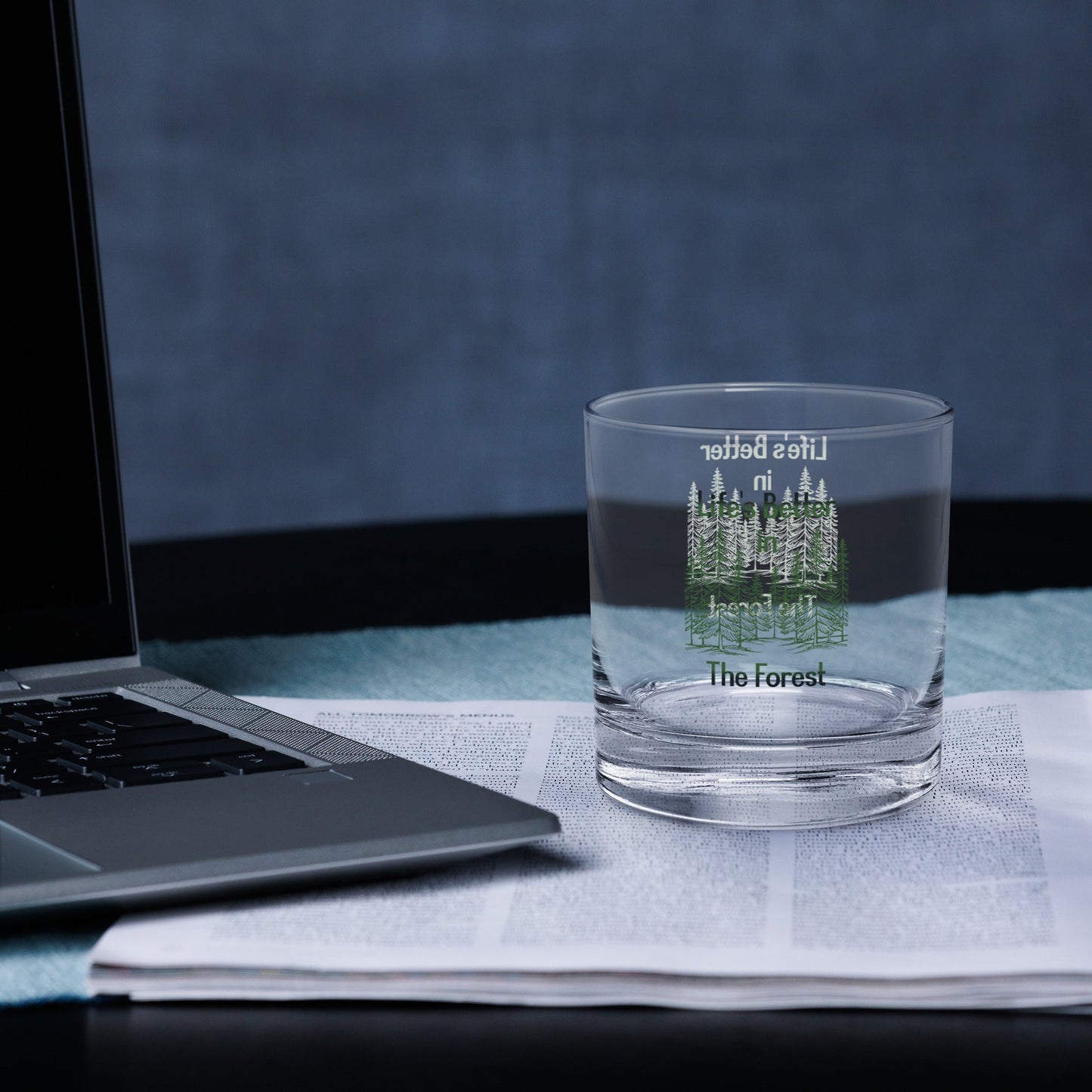 Life's Better In The Forest Rocks Glass - Rocks Glass - Discovery Co.