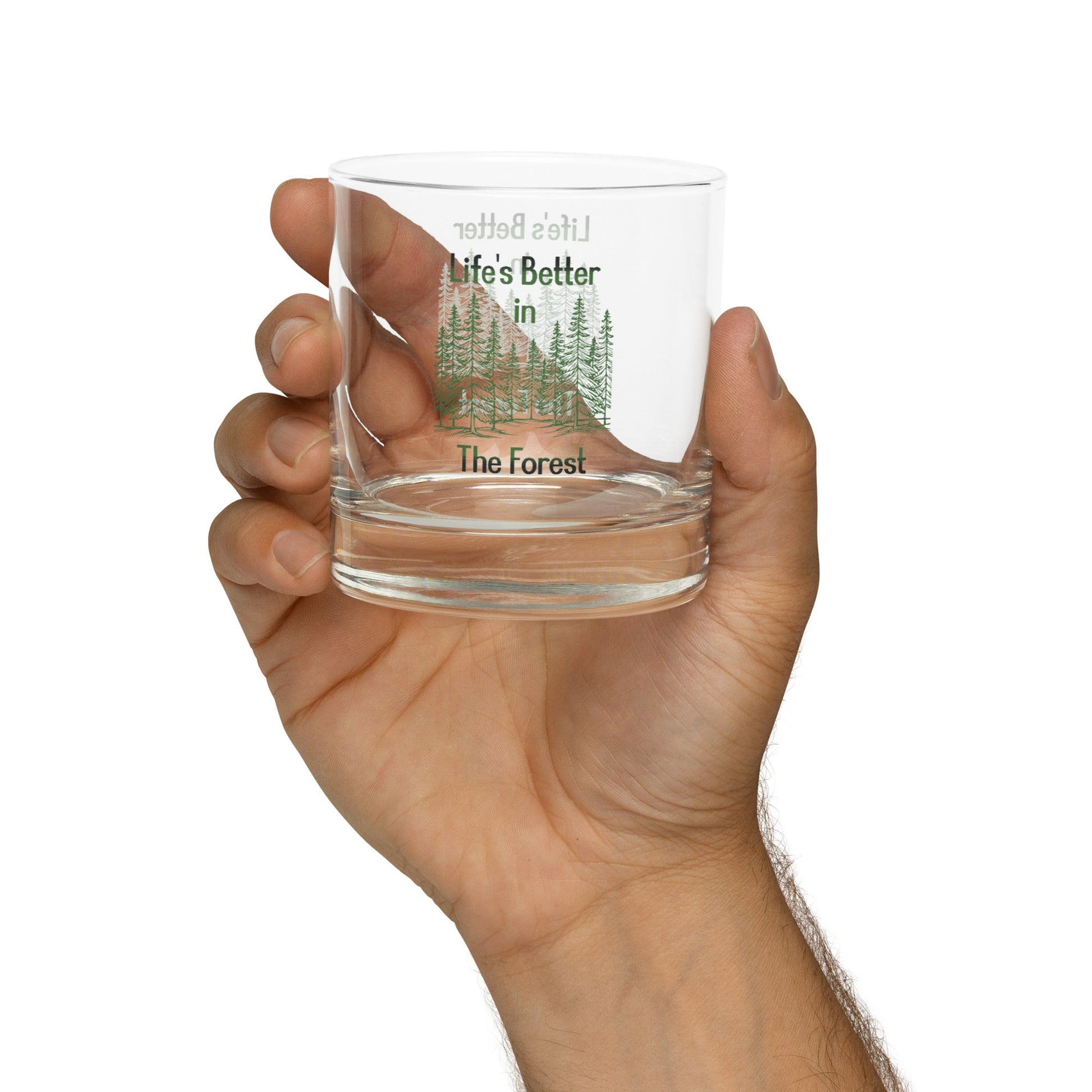 Life's Better In The Forest Rocks Glass - Rocks Glass - Discovery Co.