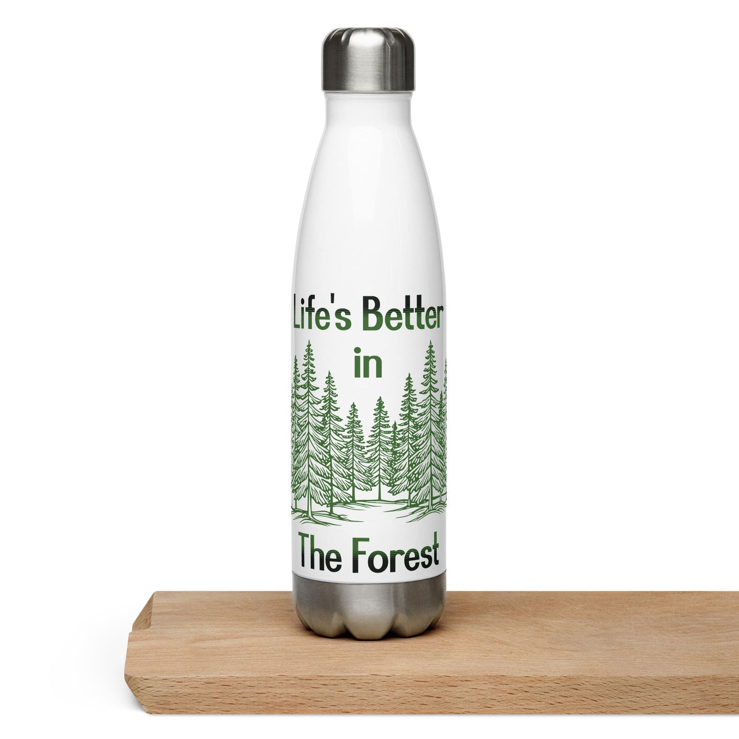 Life's Better In The Forest Stainless Steel Water Bottle - Stainless Steel Water Bottle - Discovery Co.