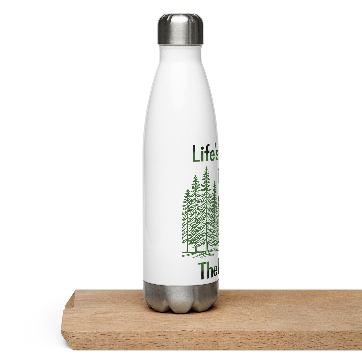 Life's Better In The Forest Stainless Steel Water Bottle - Stainless Steel Water Bottle - Discovery Co.