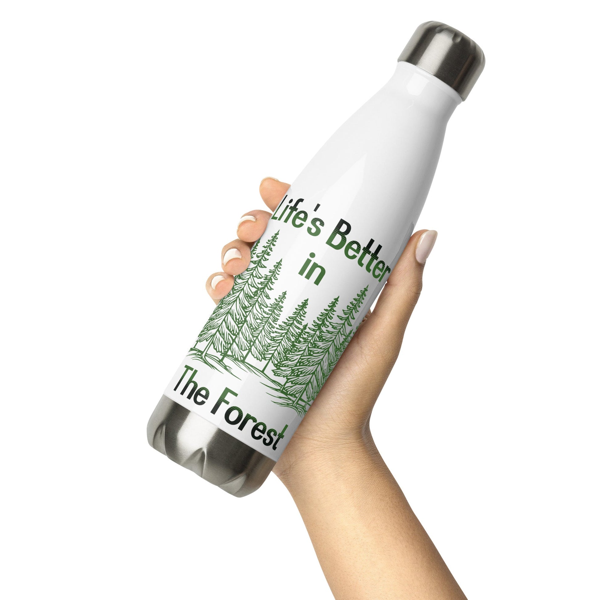 Life's Better In The Forest Stainless Steel Water Bottle - Stainless Steel Water Bottle - Discovery Co.