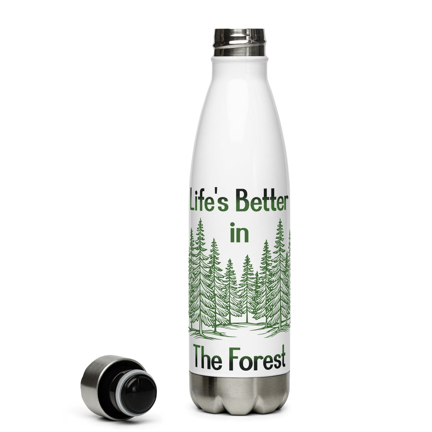 Life's Better In The Forest Stainless Steel Water Bottle - Stainless Steel Water Bottle - Discovery Co.