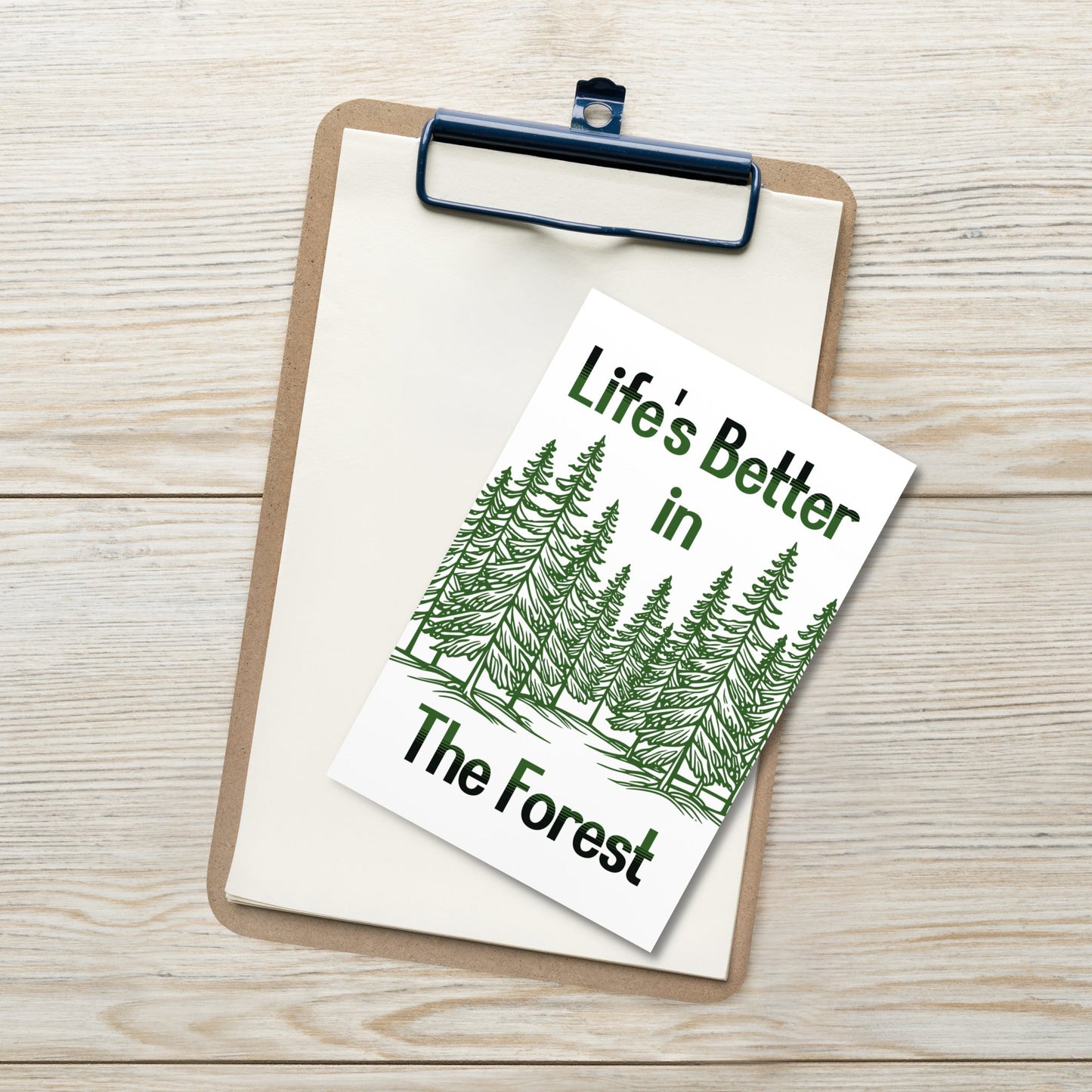 Life's Better In The Forest Standard Postcard - Post Cards - Discovery Co.