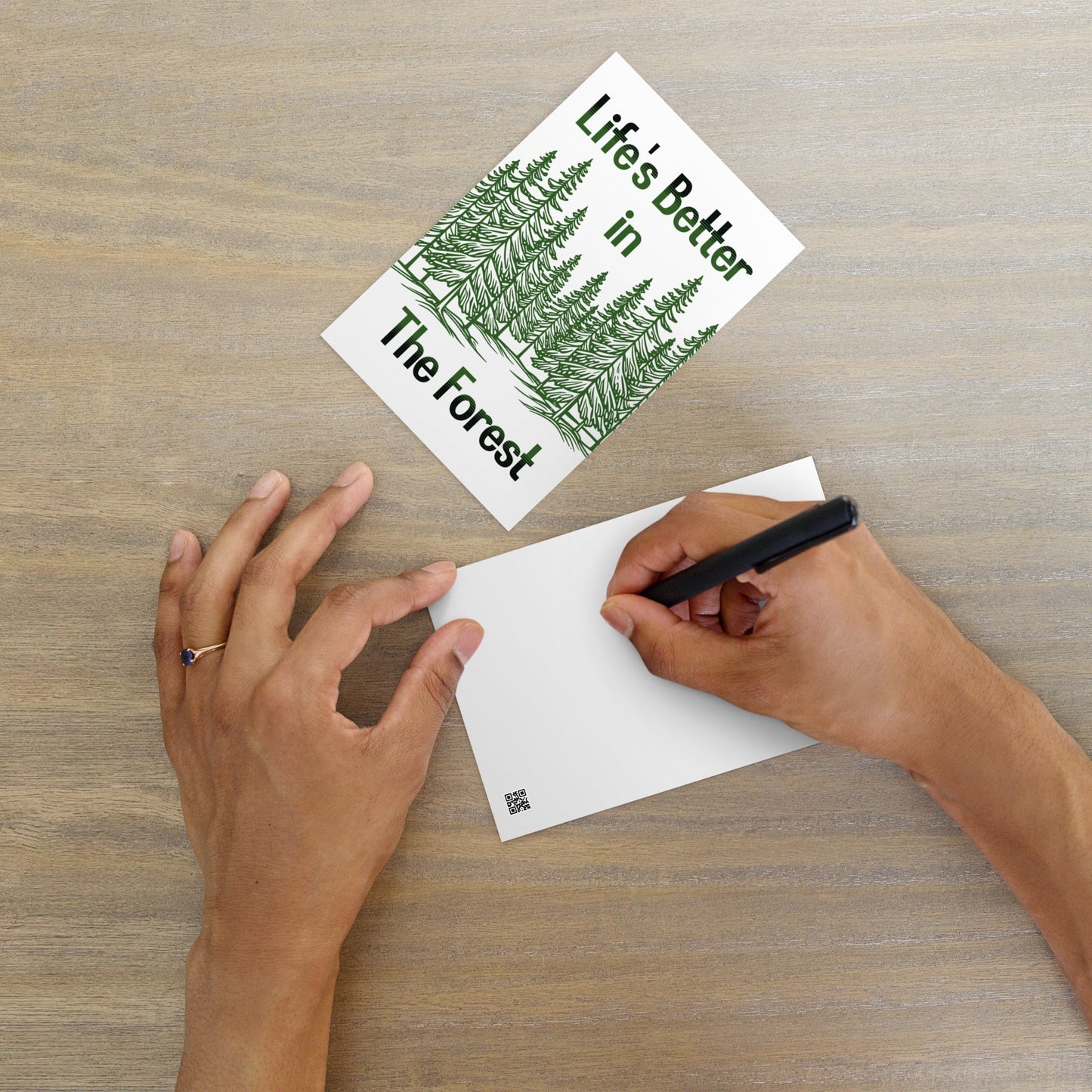 Life's Better In The Forest Standard Postcard - Post Cards - Discovery Co.