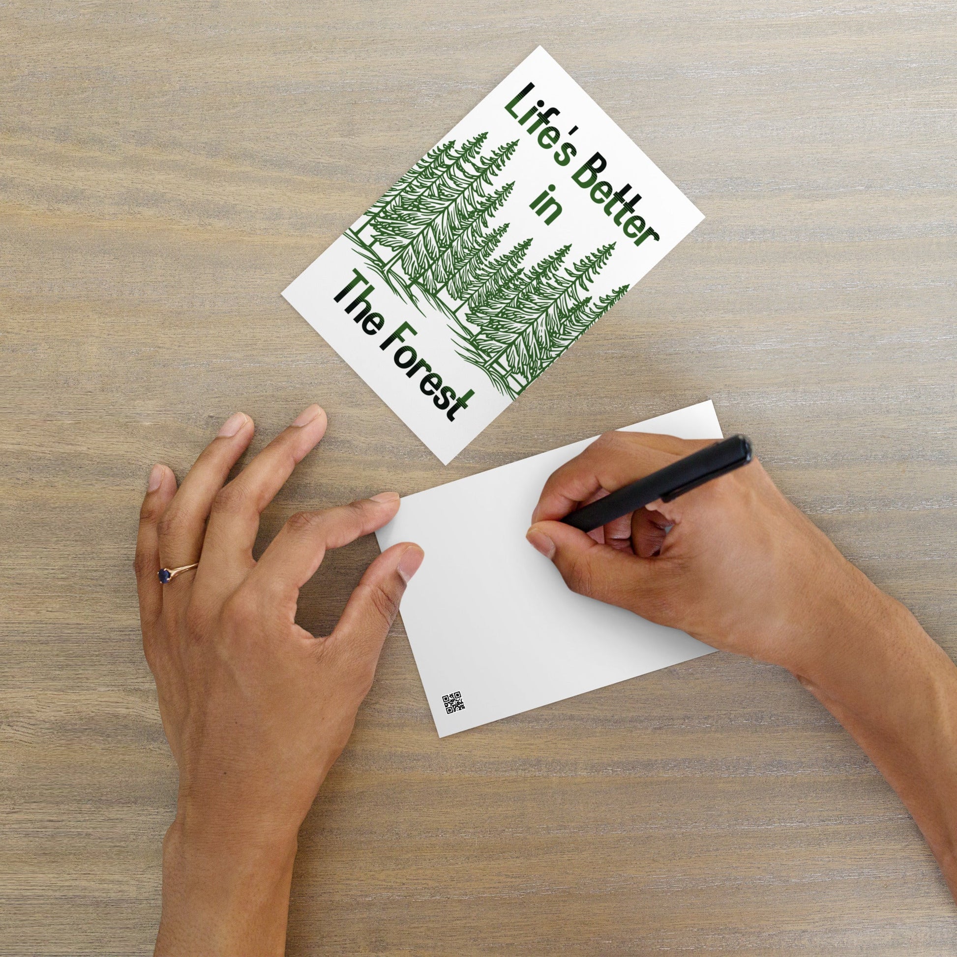 Life's Better In The Forest Standard Postcard - Post Cards - Discovery Co.