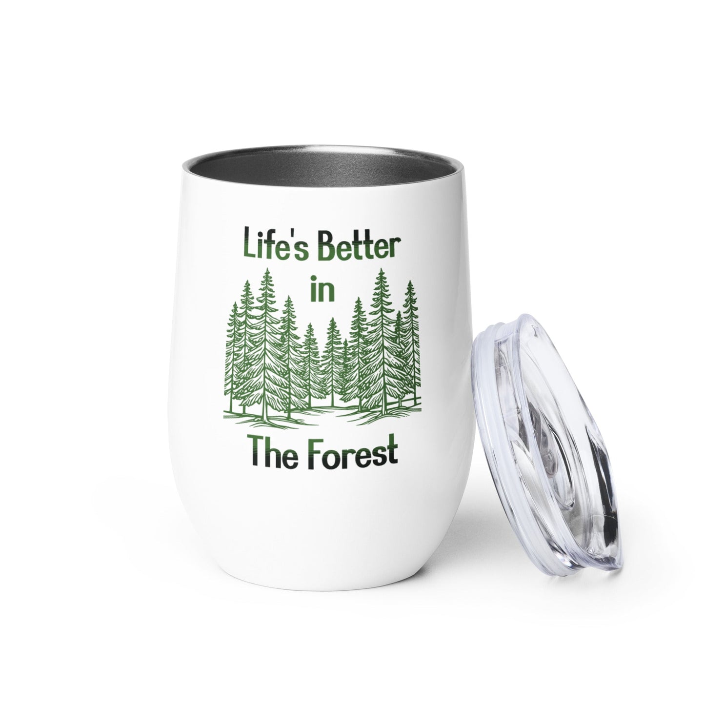 Life's Better In The Forest Wine Tumbler - Tumblers - Discovery Co.
