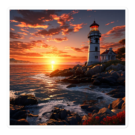 Lighthouse Bubble-free Stickers - Stickers - Discovery Co.