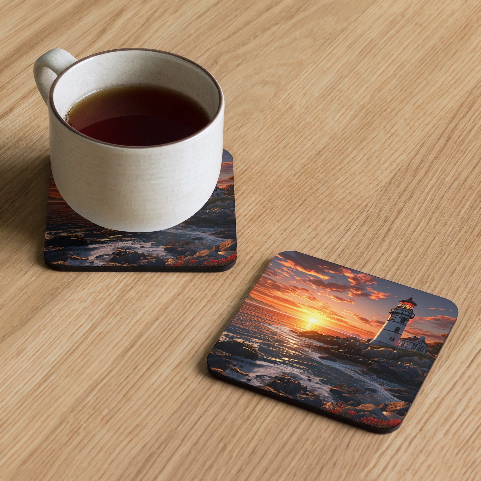 Lighthouse Cork-back Coaster - Coasters - Discovery Co.