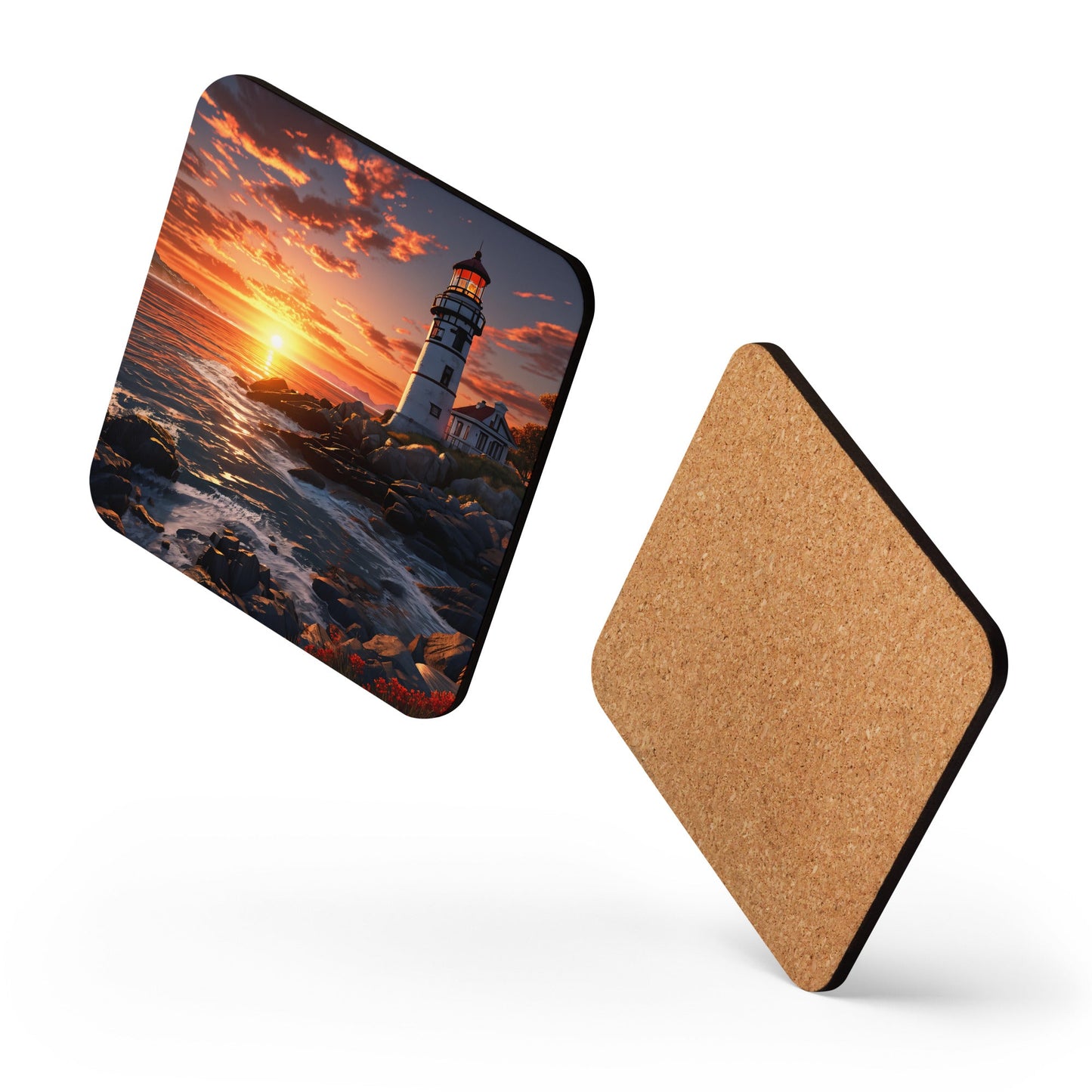 Lighthouse Cork - back Coaster - Coasters - Discovery Co.