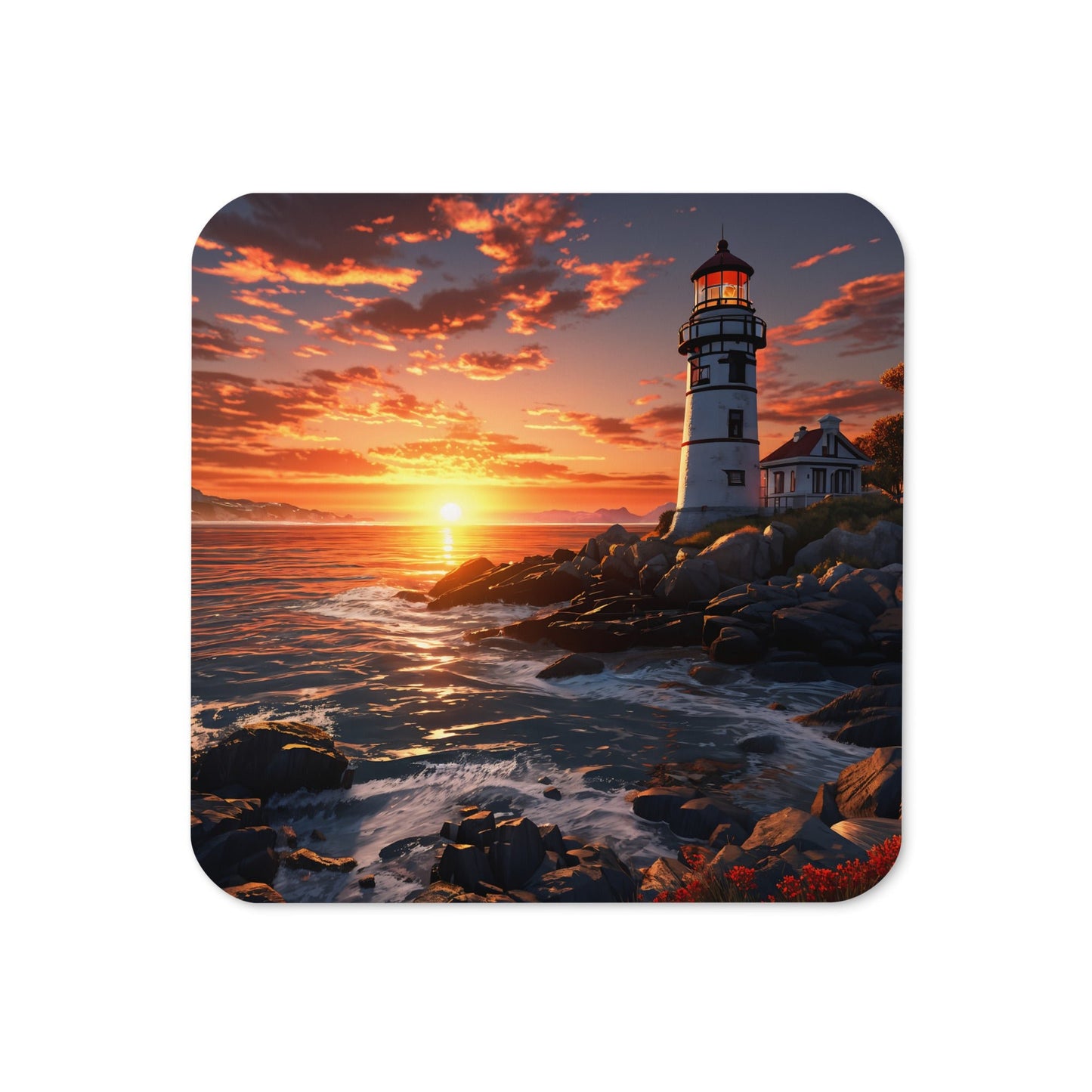 Lighthouse Cork - back Coaster - Coasters - Discovery Co.