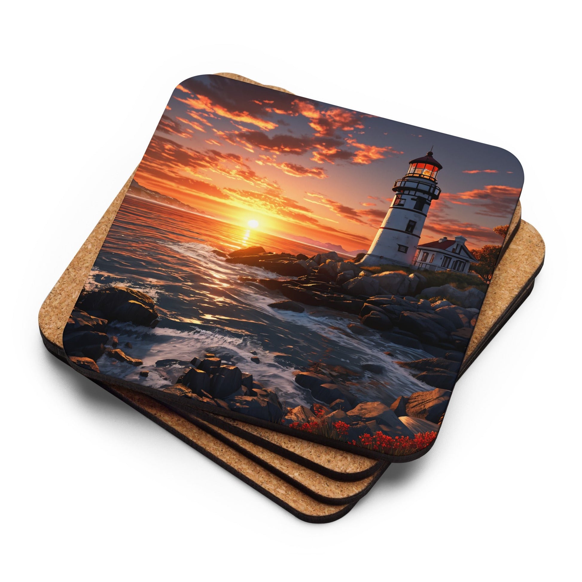 Lighthouse Cork - back Coaster - Coasters - Discovery Co.